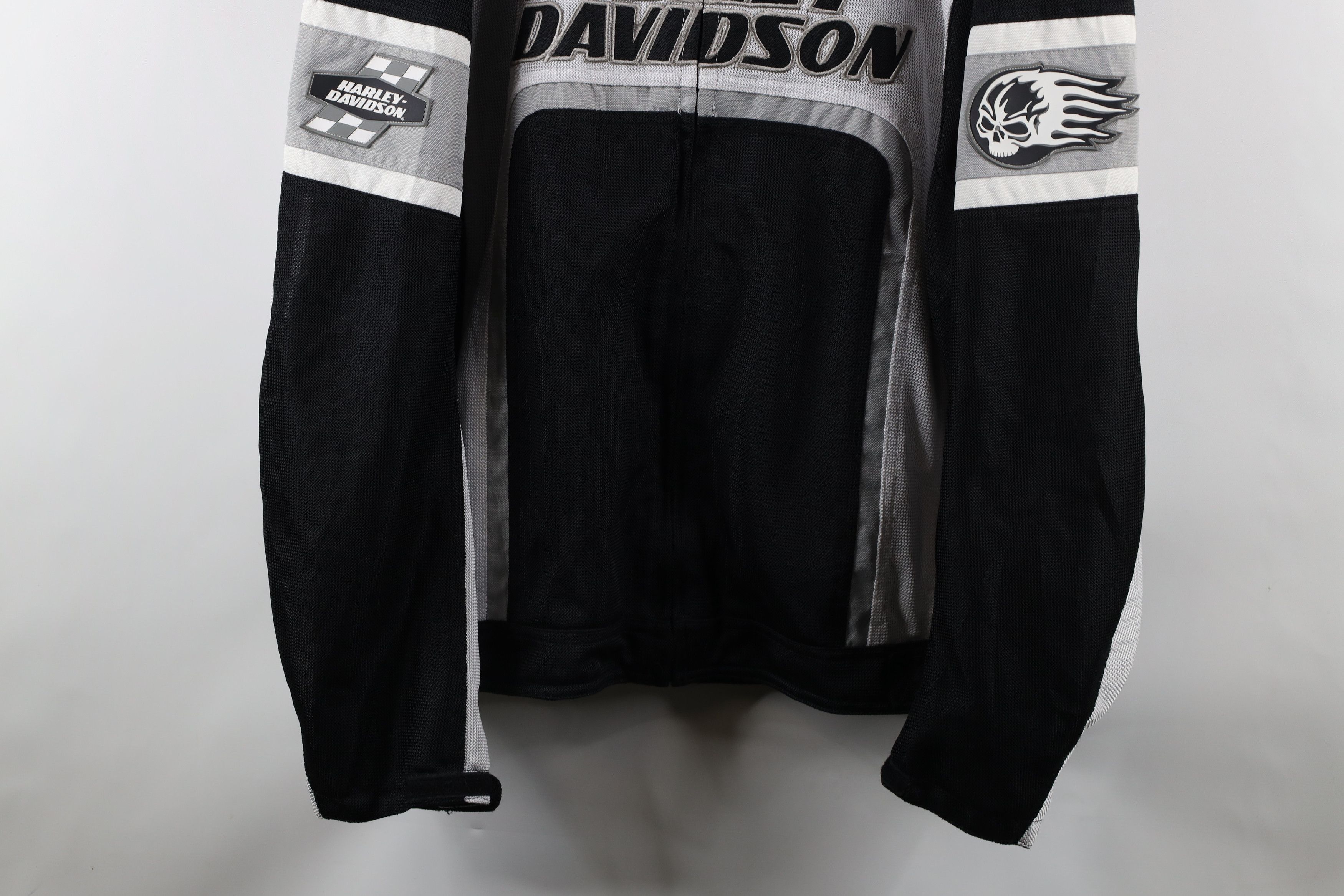 Harley Davidson × Vintage Vintage Harley Davidson Flames Motorcycle Riding Jacket Size US XXL / EU 58 / 5 - 3 Thumbnail