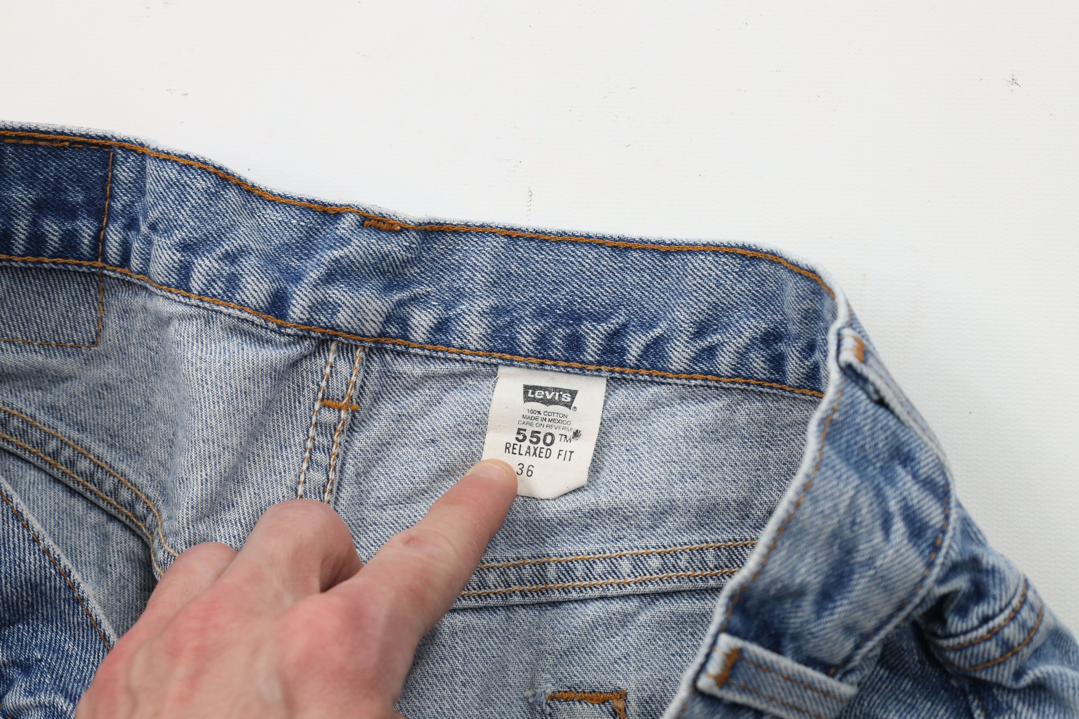 Levi's × Vintage Vintage Y2K 2001 Levis 550 Fit Denim Shorts Jorts Blue Size US 34 / EU 50 - 8 Thumbnail
