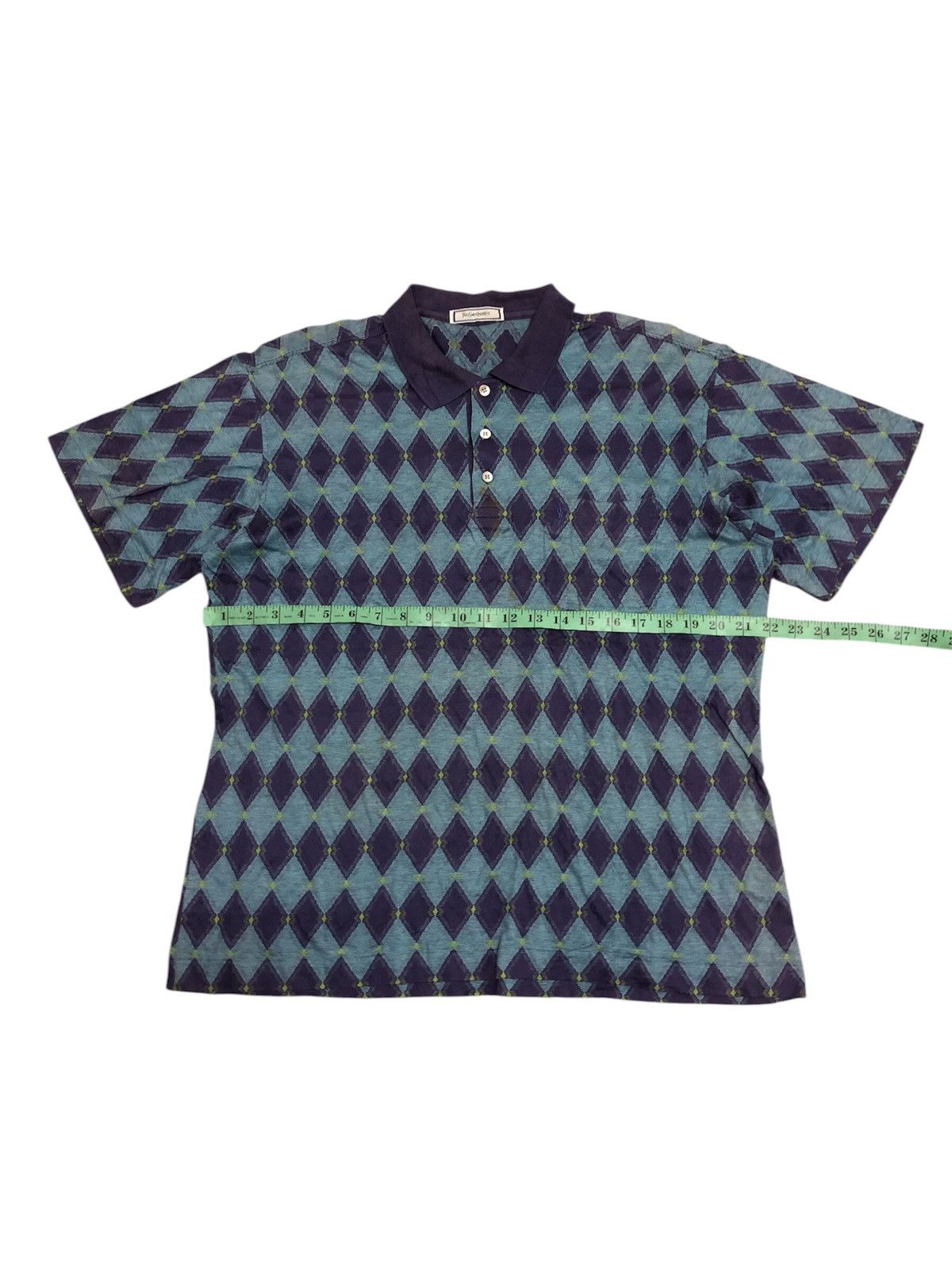 Vintage × Yves Saint Laurent Vintage Yves Saint Laurent Small Logo Shirt Size US L / EU 52-54 / 3 - 9 Thumbnail