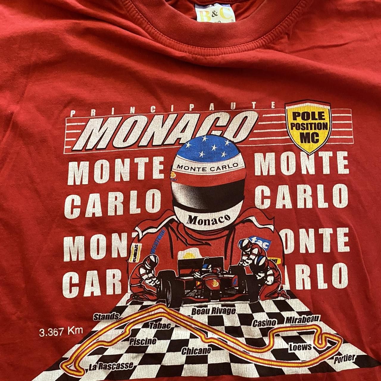 Formula 1 Vintage monaco racing tee Size US XL / EU 56 / 4 - 3 Thumbnail