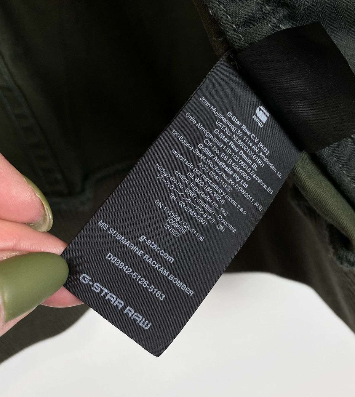 G-Star G-Star Raw MS Submarine Rackam Bomber Jacket Size M Green Size US M / EU 48-50 / 2 - 11 Thumbnail