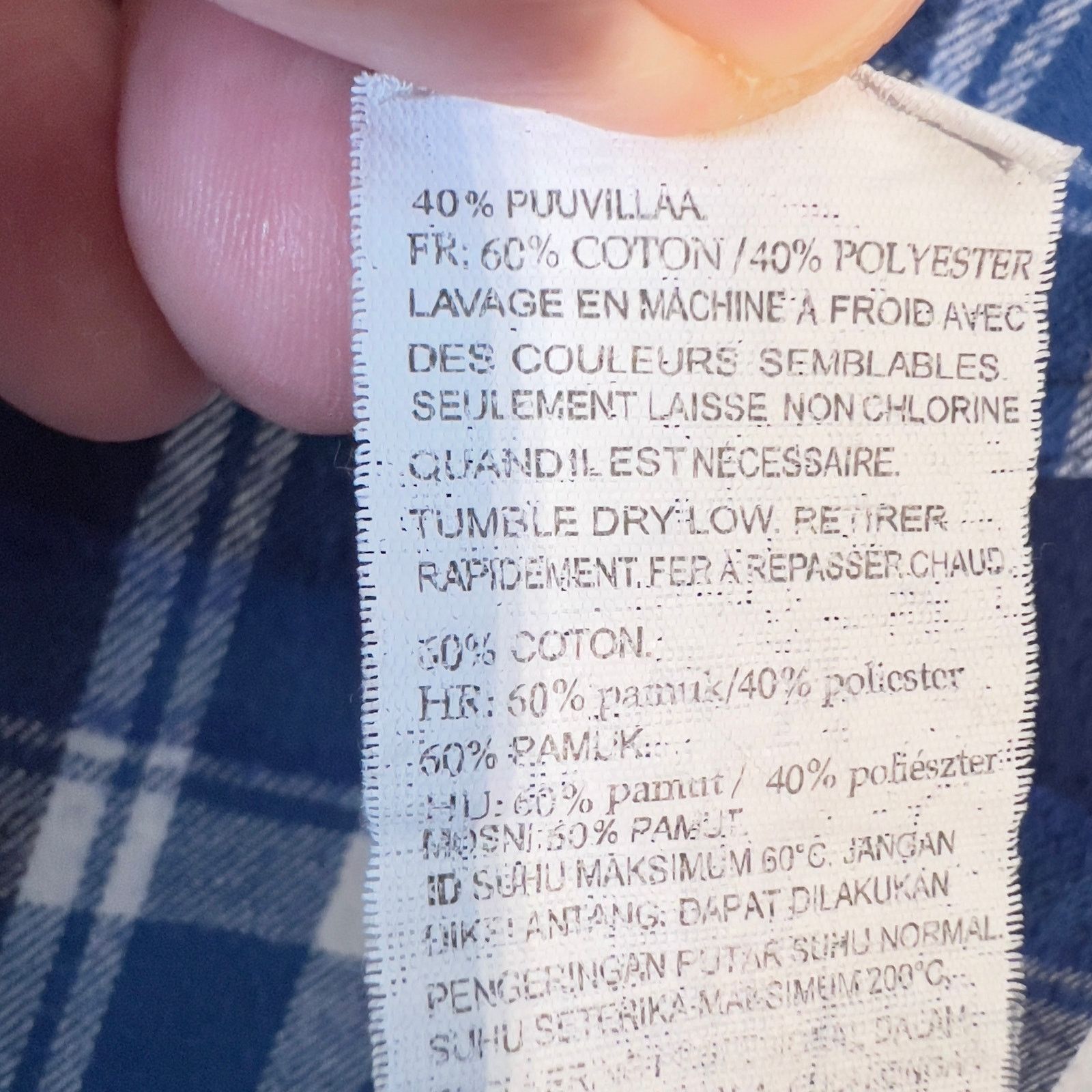 Burnside Burnside Flannel Shirt Mens Med Blue Plaid Barley's Backyard Size US M / EU 48-50 / 2 - 15 Thumbnail
