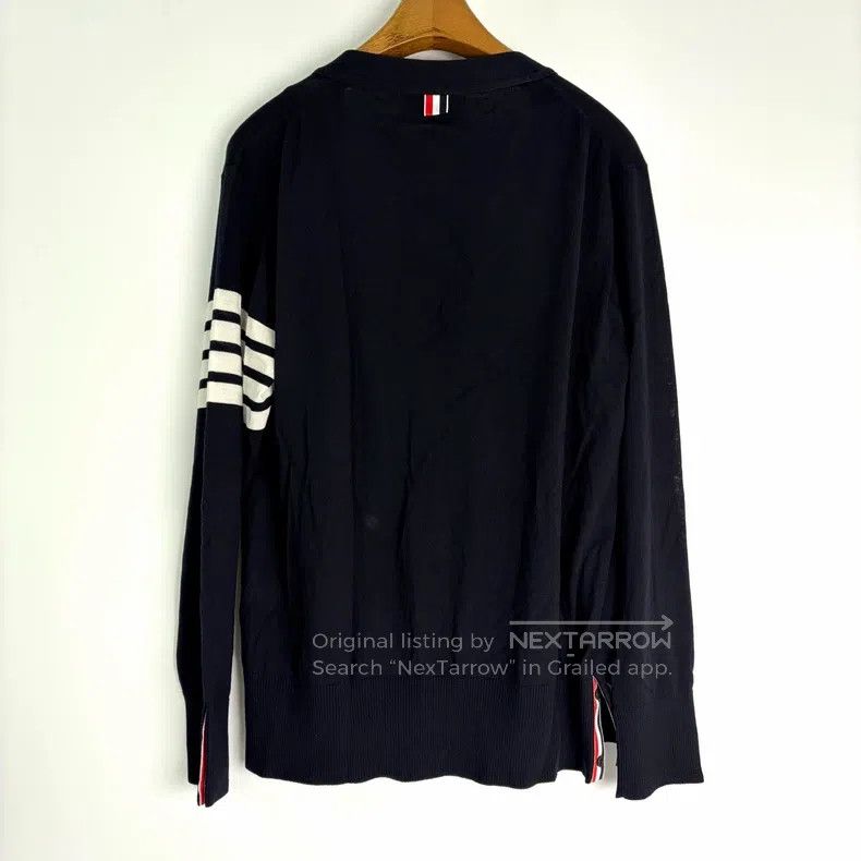 Thom Browne Thom Browne Black Wool Open-Cardigan Size US XL / EU 56 / 4 - 2 Thumbnail