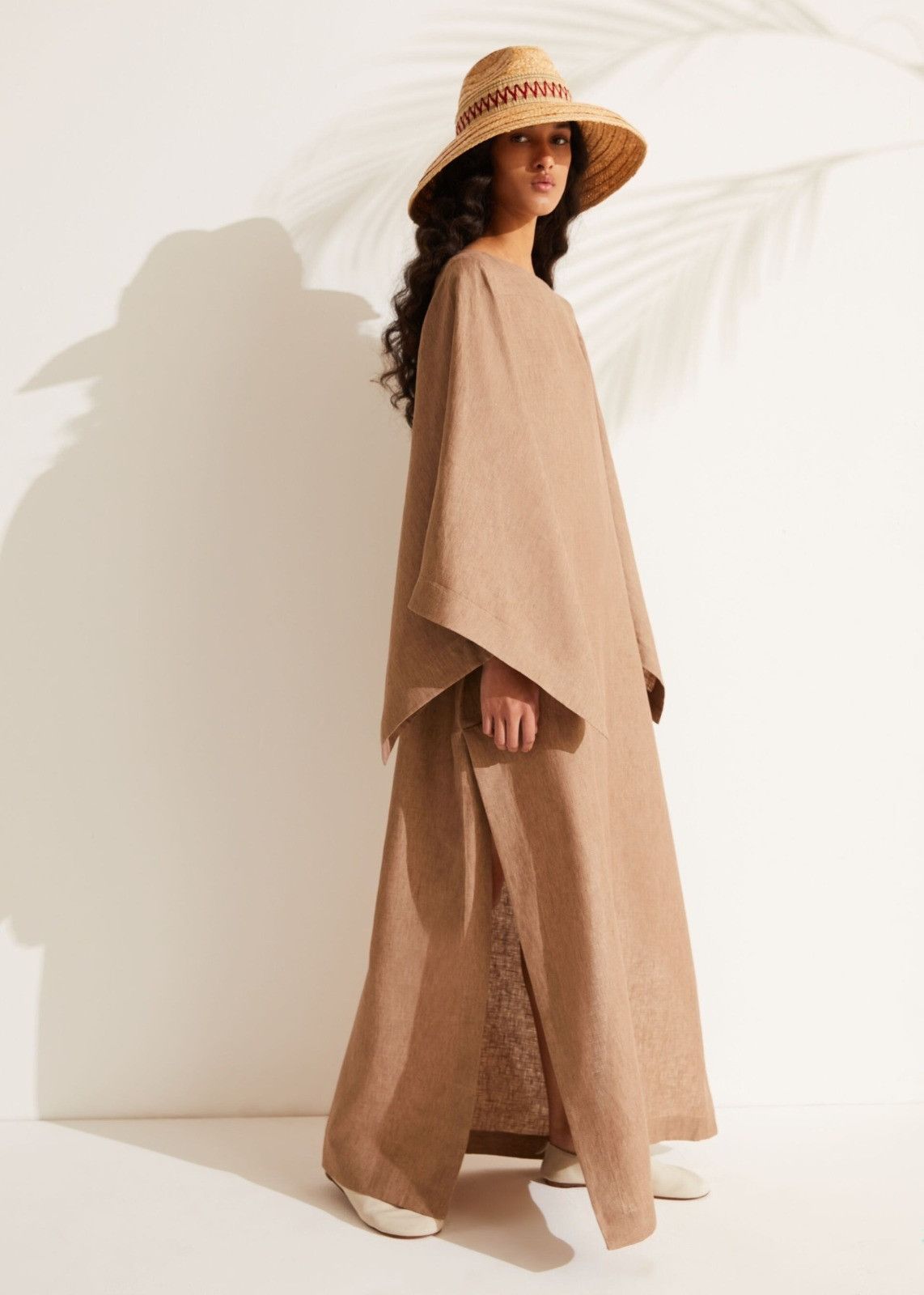 Loro Piana o1srvl11e0824 Veronica Long Solaire Maxi Dress in Brown Size L / US 10 / IT 46 - 3 Thumbnail