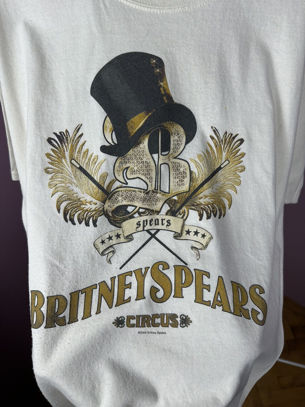 Gildan 2009 Britney Spears Circus Merch T Shirt Vintage Printed Tee Size US L / EU 52-54 / 3 - 11 Thumbnail