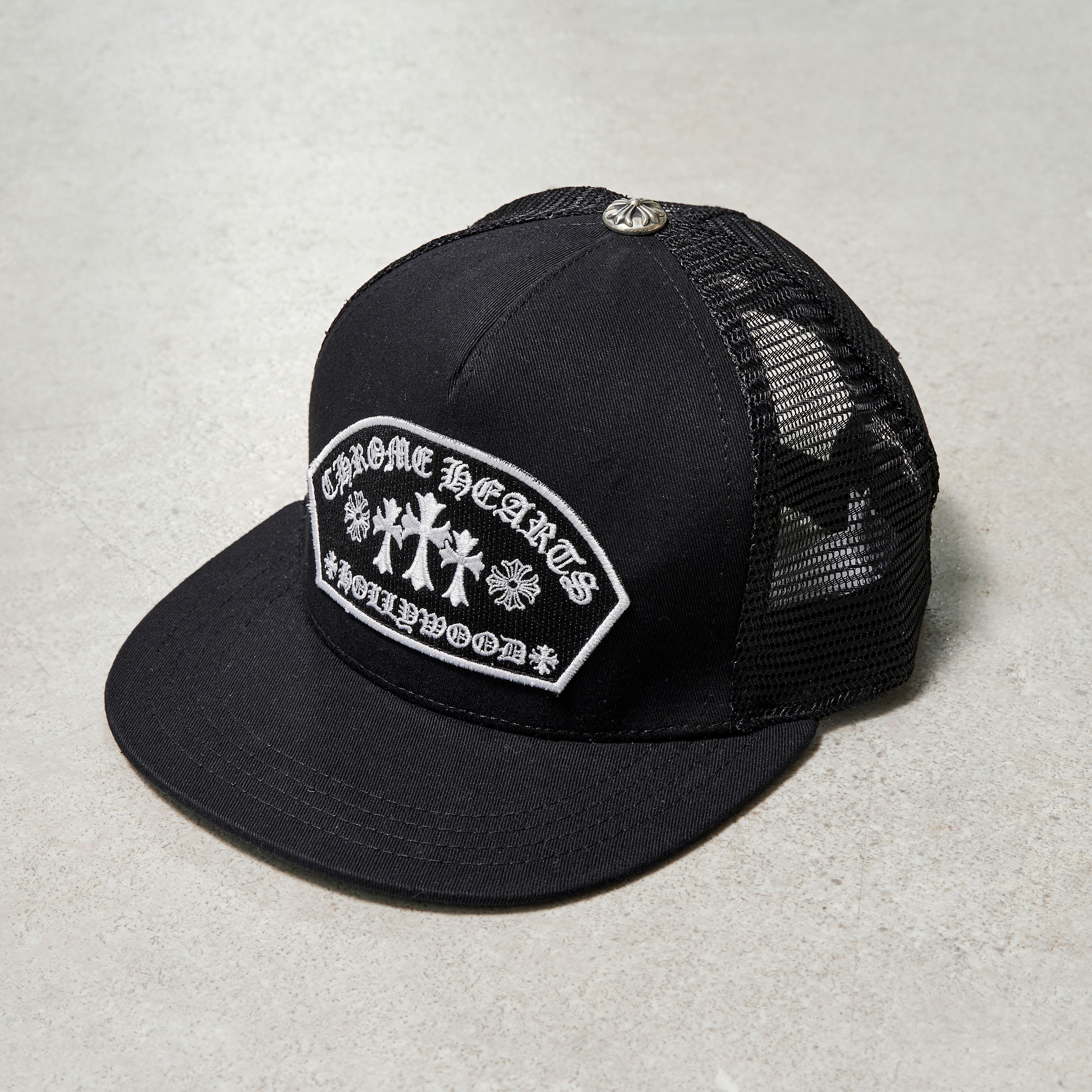 Chrome Hearts CHROME HEARTS Embroidered Hollywood Hat BLACK Size ONE SIZE - 1 Thumbnail