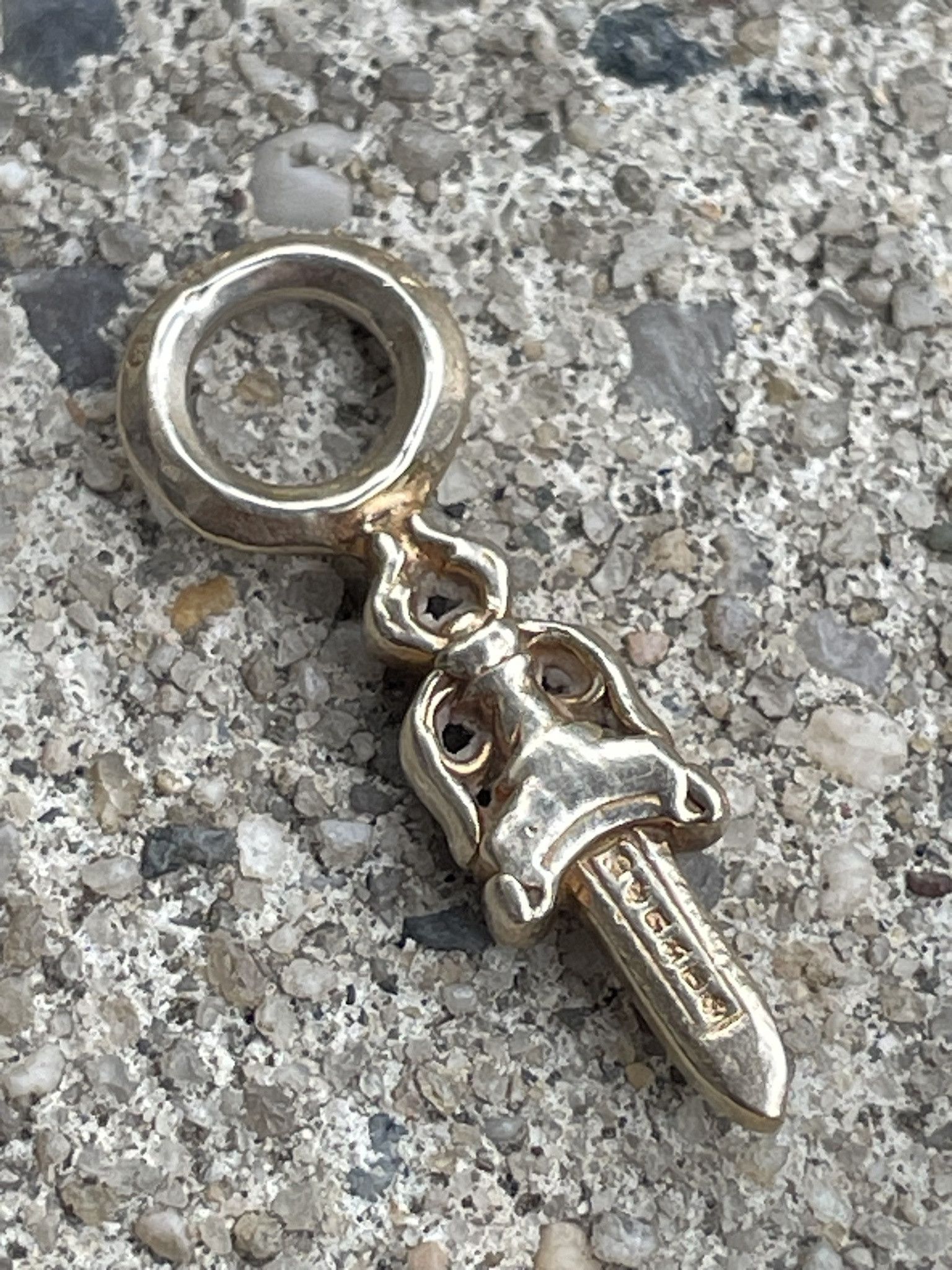 Chrome Hearts Chrome Hearts 22K Stack Dagger V2 Pendant | Grailed