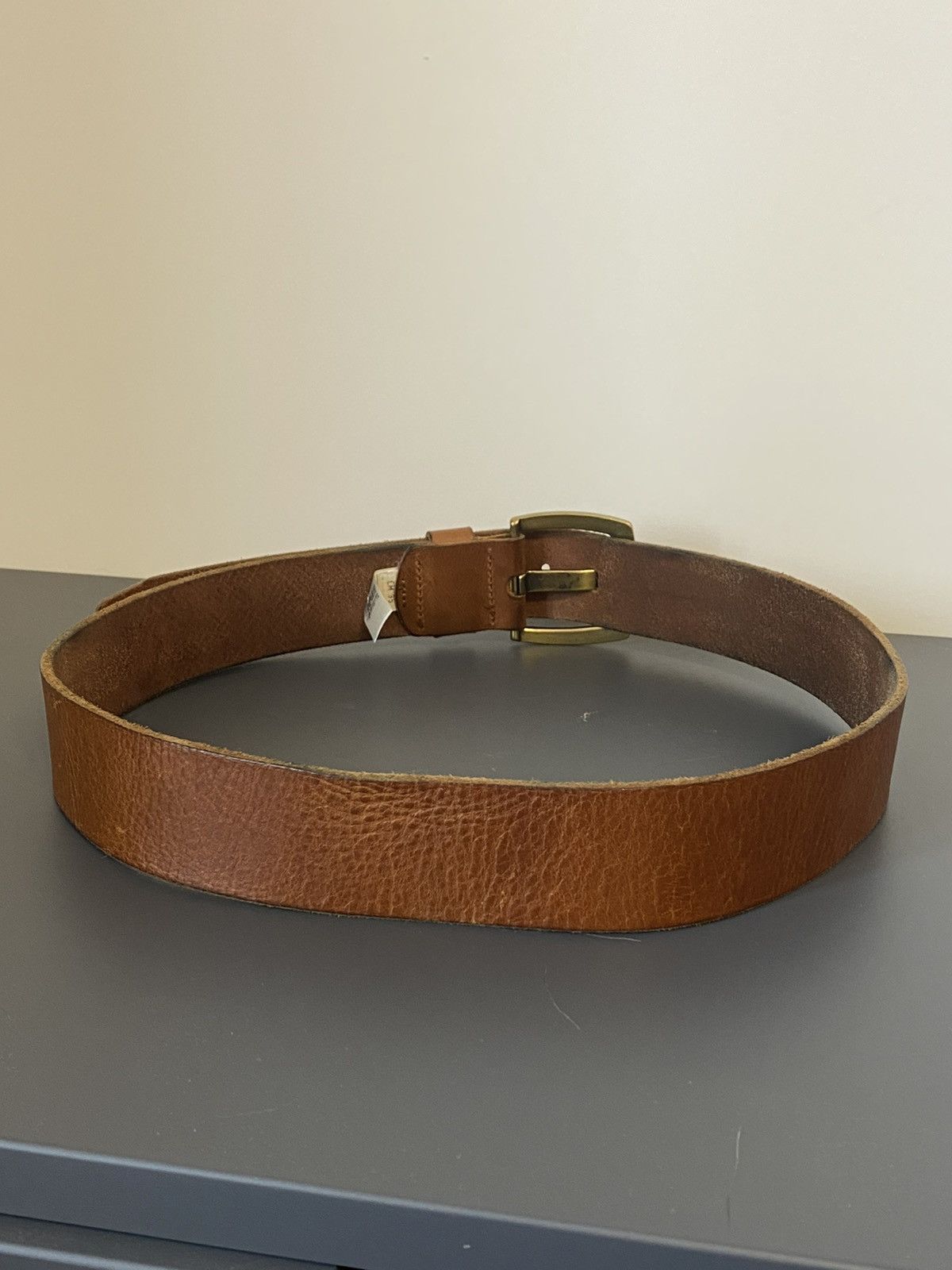 Diesel 🔥 VINTAGE 2000s DIESEL Y2K RARE RETRO BROWN LEATHER BELT🔥 Size ONE SIZE - 4 Thumbnail