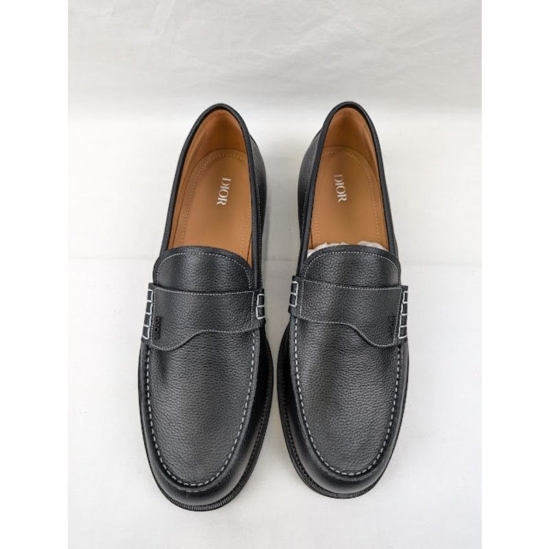 Dior o1rshd1 Granville Grained Calf Loafer in Nior Size US 13 / EU 46 - 14 Thumbnail