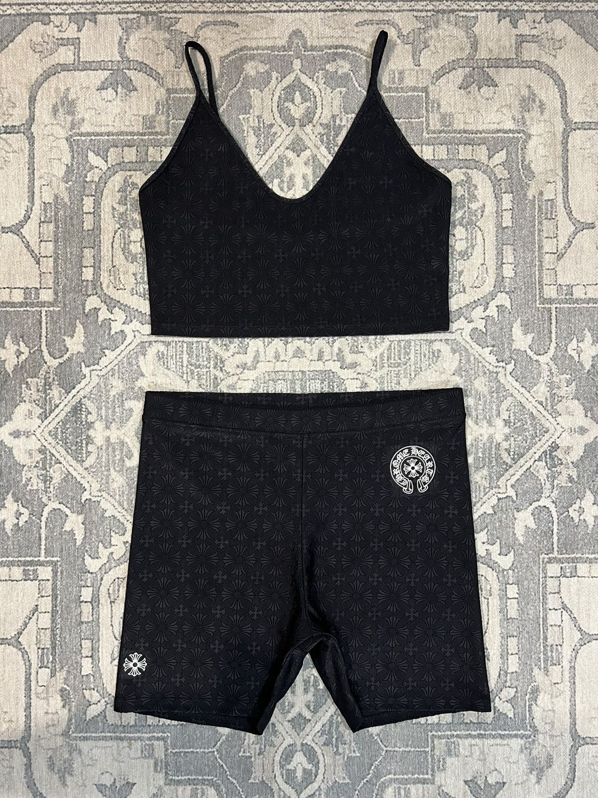 クロムハーツ Womens Chrome Hearts Bad Seed Shorts Chrome Hearts Chrome Hearts Bad Seed Tank Cropped and Short