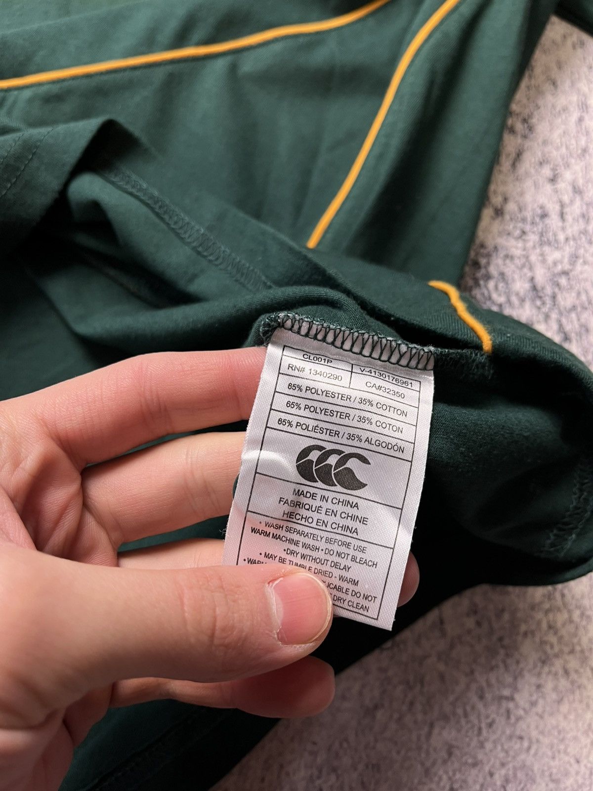 Other SOUTH AFRICA Canterbury Home Rugby Jersey 2007 Union SASOL Size US L / EU 52-54 / 3 - 15 Thumbnail