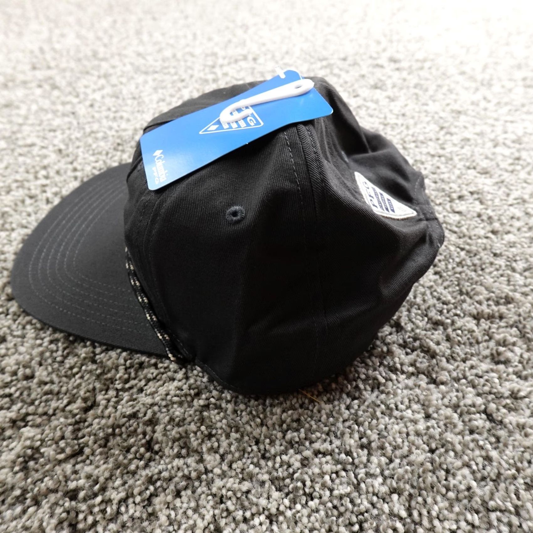 Roper Columbia Hat Cap Mens One Size Black Adjustable Snap Back Rope Fishing Size ONE SIZE - 3 Thumbnail