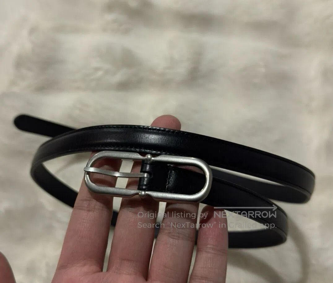 Saint Laurent Paris Saint Laurent Paris size 100 Black and silver belt| Size ONE SIZE - 1 Thumbnail