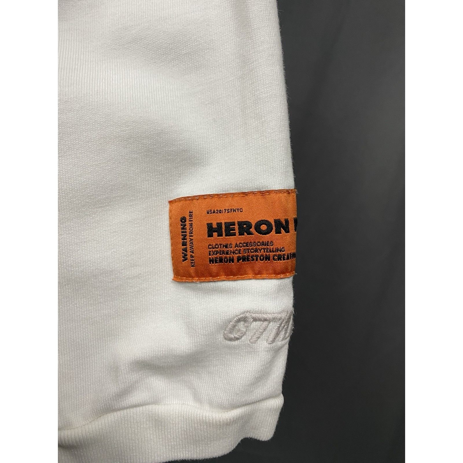 Heron Preston Heron Preston Men's White Oversize Sweater Size S Size US S / EU 44-46 / 1 - 9 Thumbnail