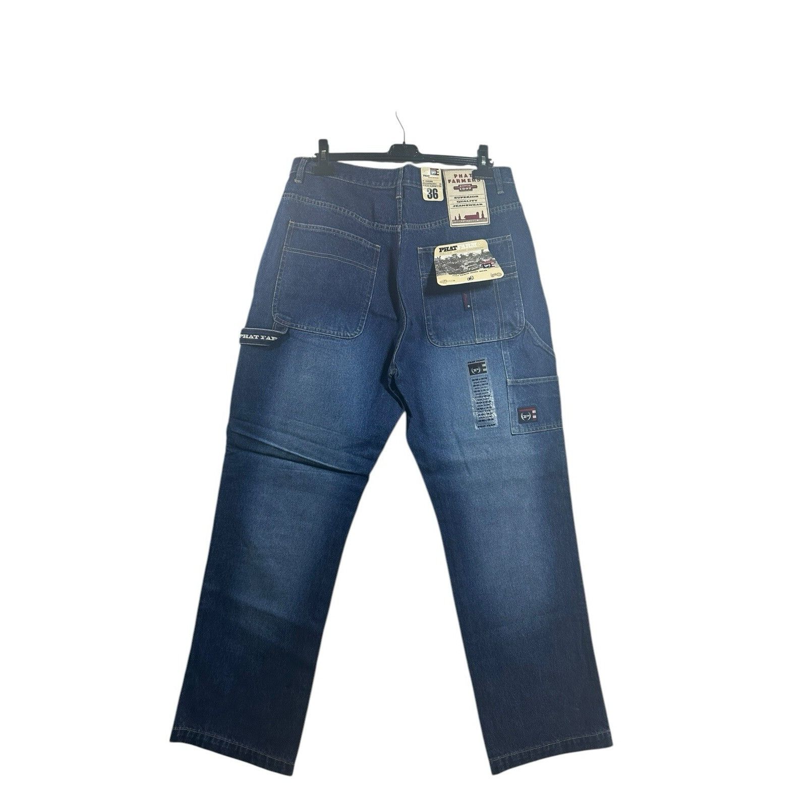 Phat Farm Vintage Phat Farm Denim Jeans Hip Hop Baggy Y2K 90’s 2000’s Size US 36 / EU 52 - 3 Thumbnail