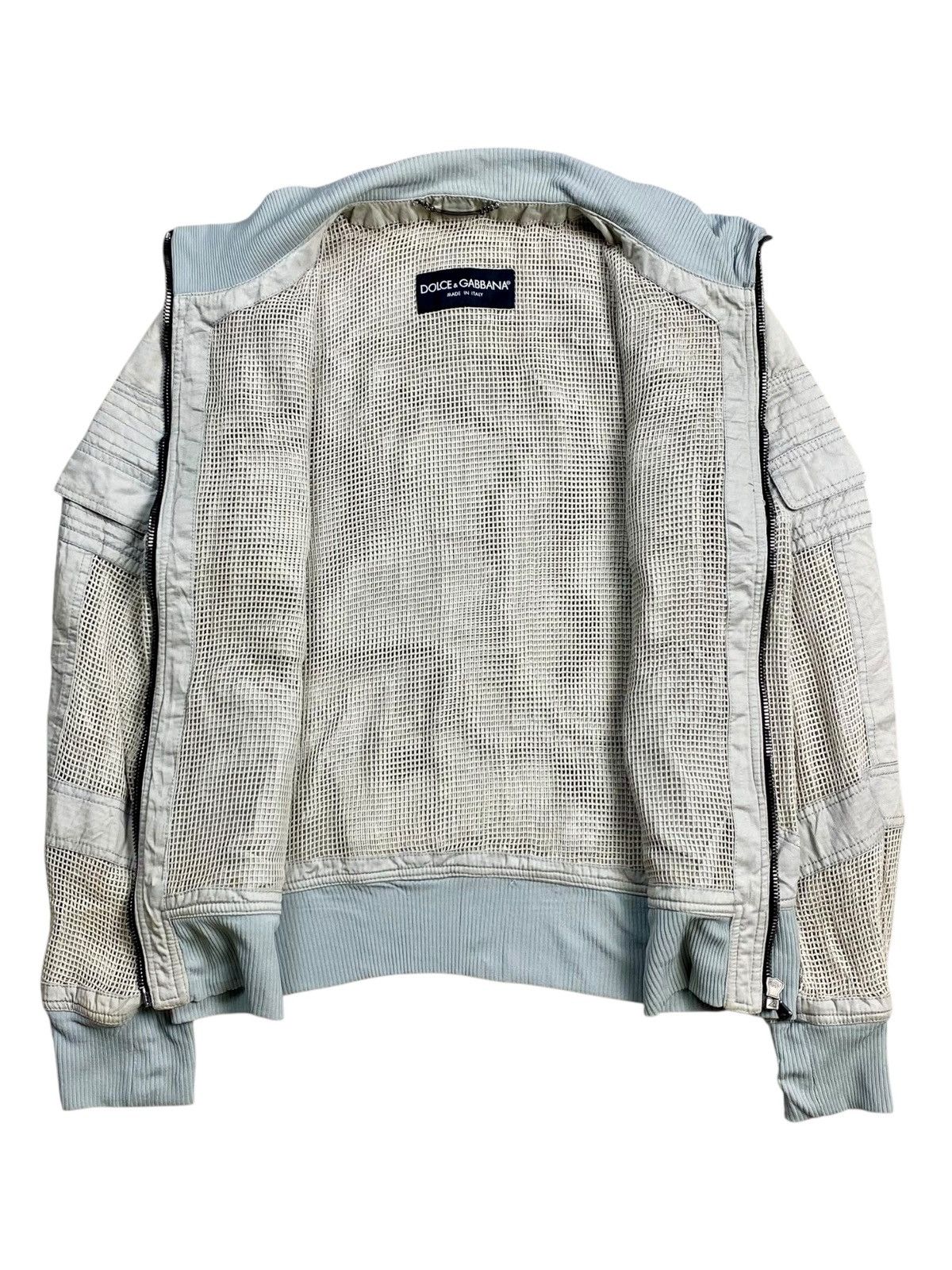 Dolce & Gabbana FW 2007 Dolce & Gabbana Archive Mesh Bondage Bomber Jacket Size US M / EU 48-50 / 2 - 3 Thumbnail