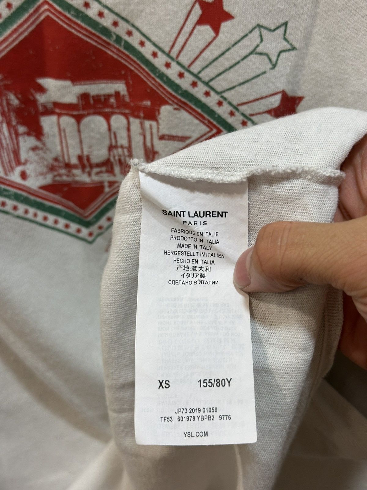 Saint Laurent Paris SS19 Jardin Majorelle Tee XS Size US S / EU 44-46 / 1 - 6 Thumbnail