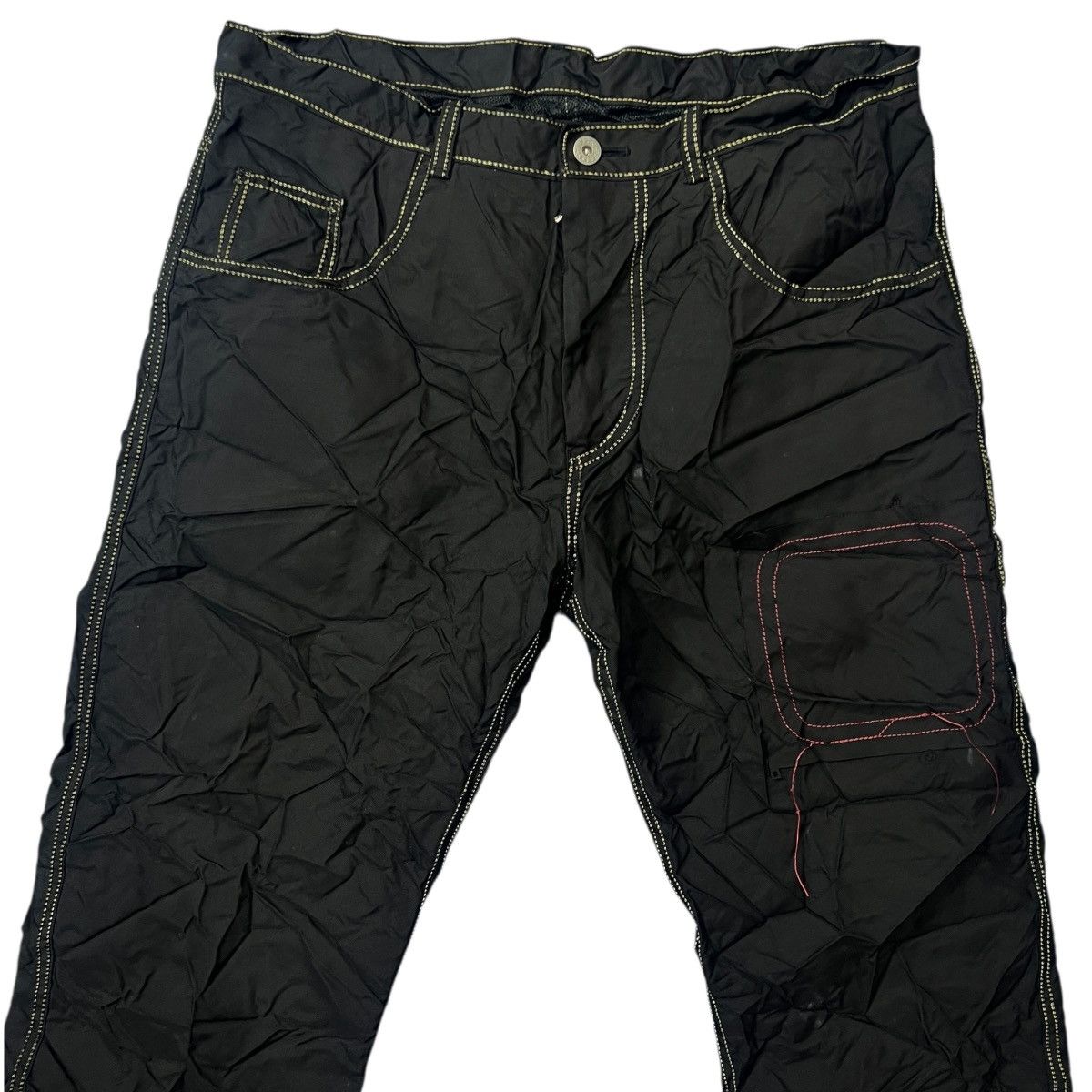 KANGHYUK KANGHYUK 19SS COLLECTION 5 Crinkled Patchwork Nylon Trousers Size US 44 / EU 60 - 2 Thumbnail