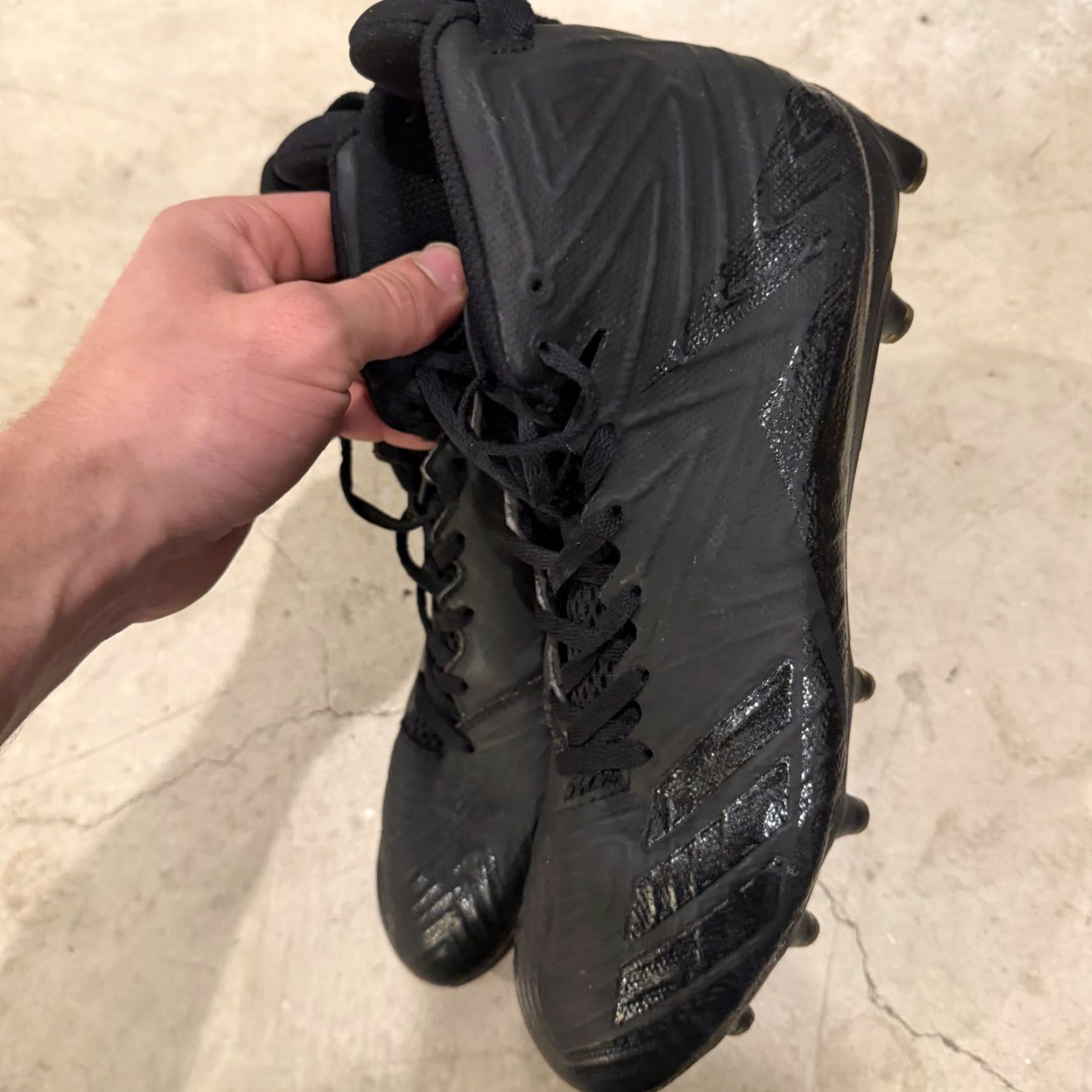 Adidas Adidas Freak X Carbon Mid Football Cleat BW0866 Black Mens Size 9.5 Football Cleat Sneakers Athletic Shoes Sneaker Mens Shoes Black BW0866 Size US 9 / EU 42 - 6 Thumbnail