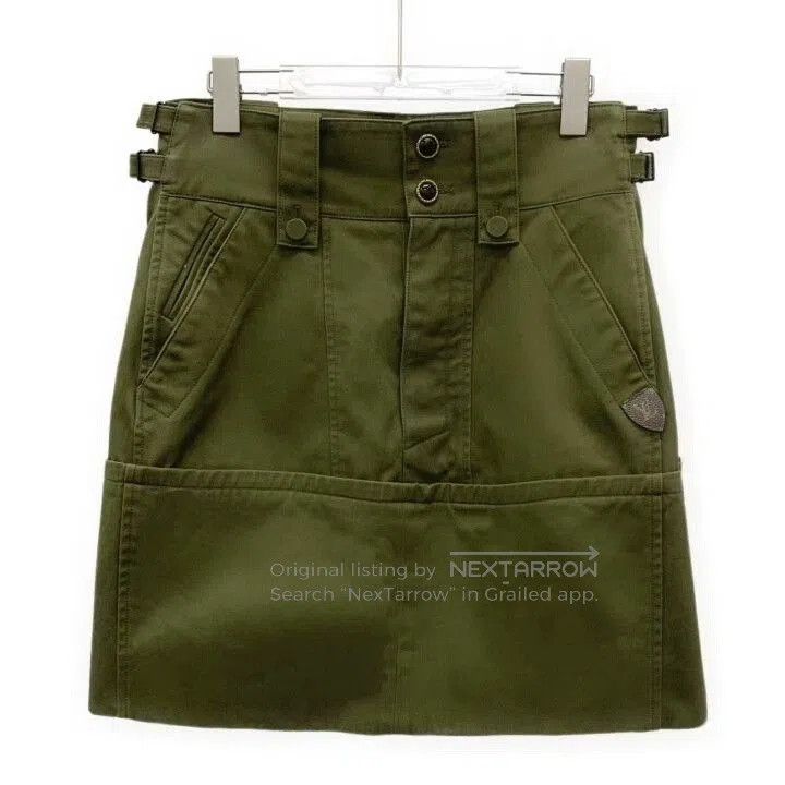 Louis Vuitton Louis Vuitton Green Cargo Mini Skirt. Size 28" / US 6 / IT 42 - 1 Thumbnail