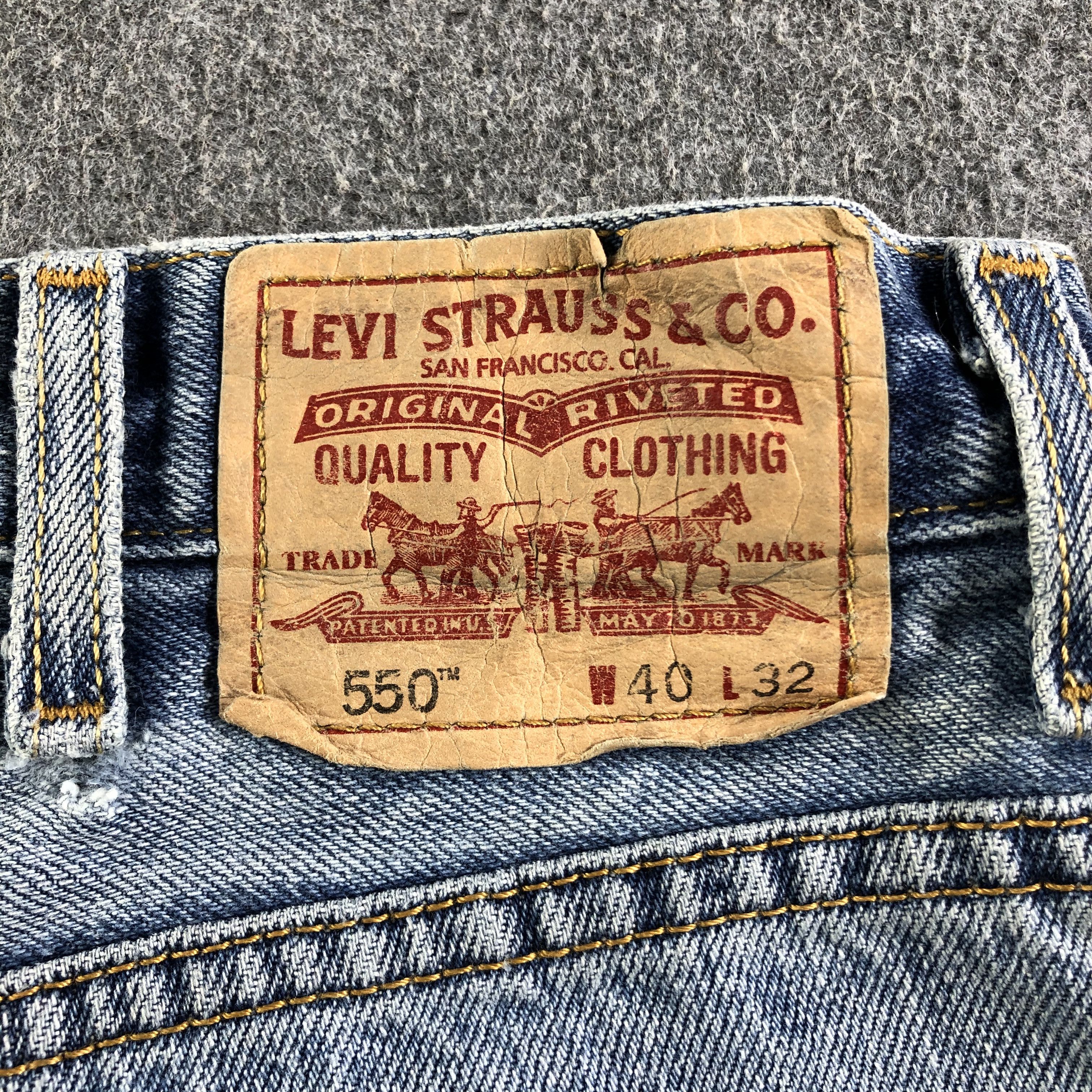 Levi's Vintage Blue Wash Levis 550 Jeans-J3141 Size US 40 / EU 56 - 5 Thumbnail