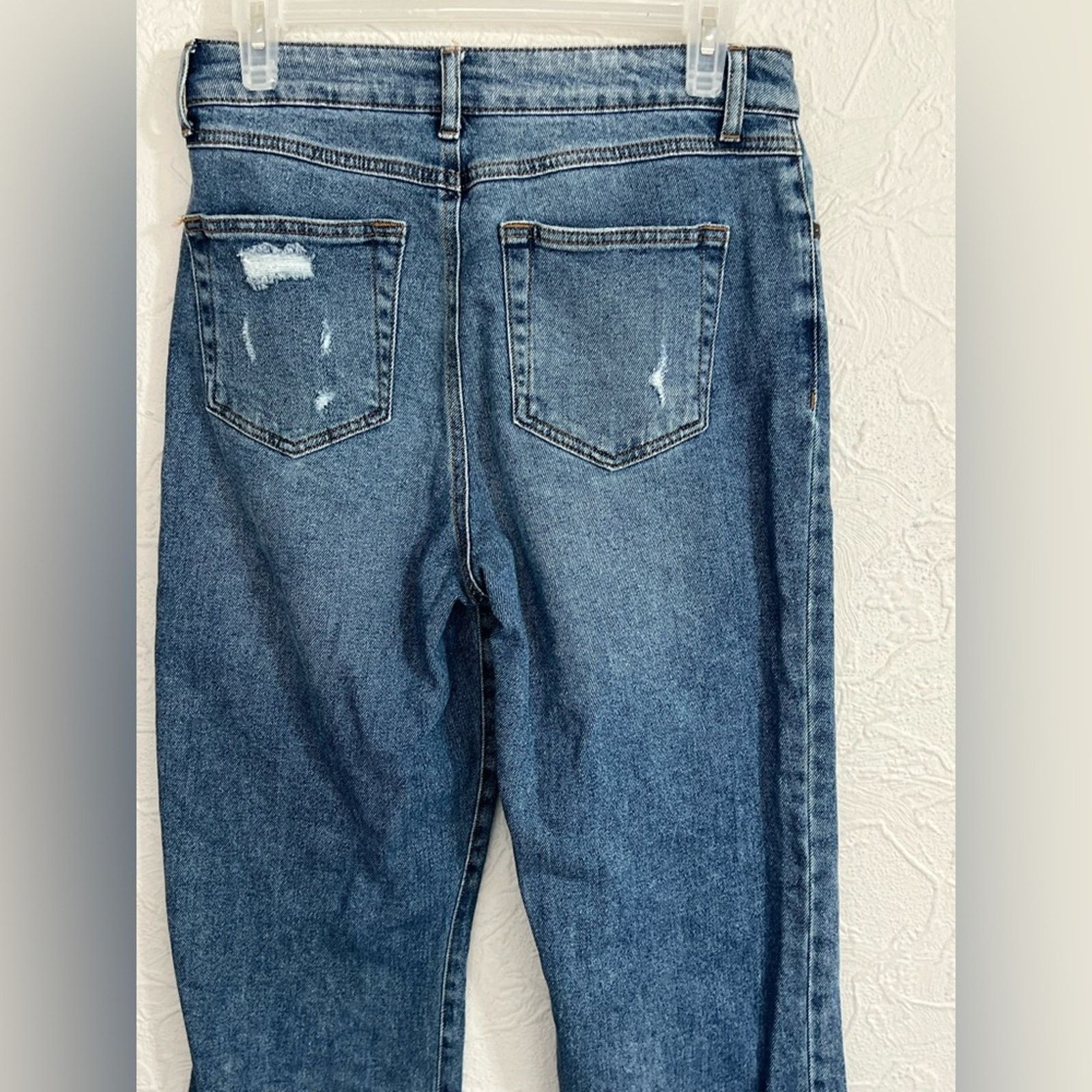 Other Rewash Women's Size 15/24 Blue Denim High Rise Crop Jeans Size 30" / US 8 / IT 44 - 5 Thumbnail