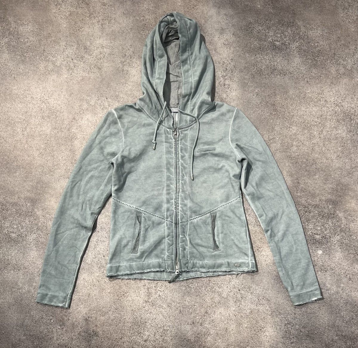 Vintage NILE washed double zip hoodie Size XS / US 0-2 / IT 36-38 - 1 Thumbnail
