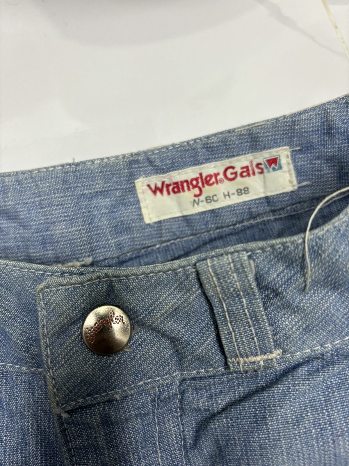 If Six Was Nine SUPER FLARE JEANS WRANGLER FLARED DENIM JEANS Size 22" - 9 Thumbnail