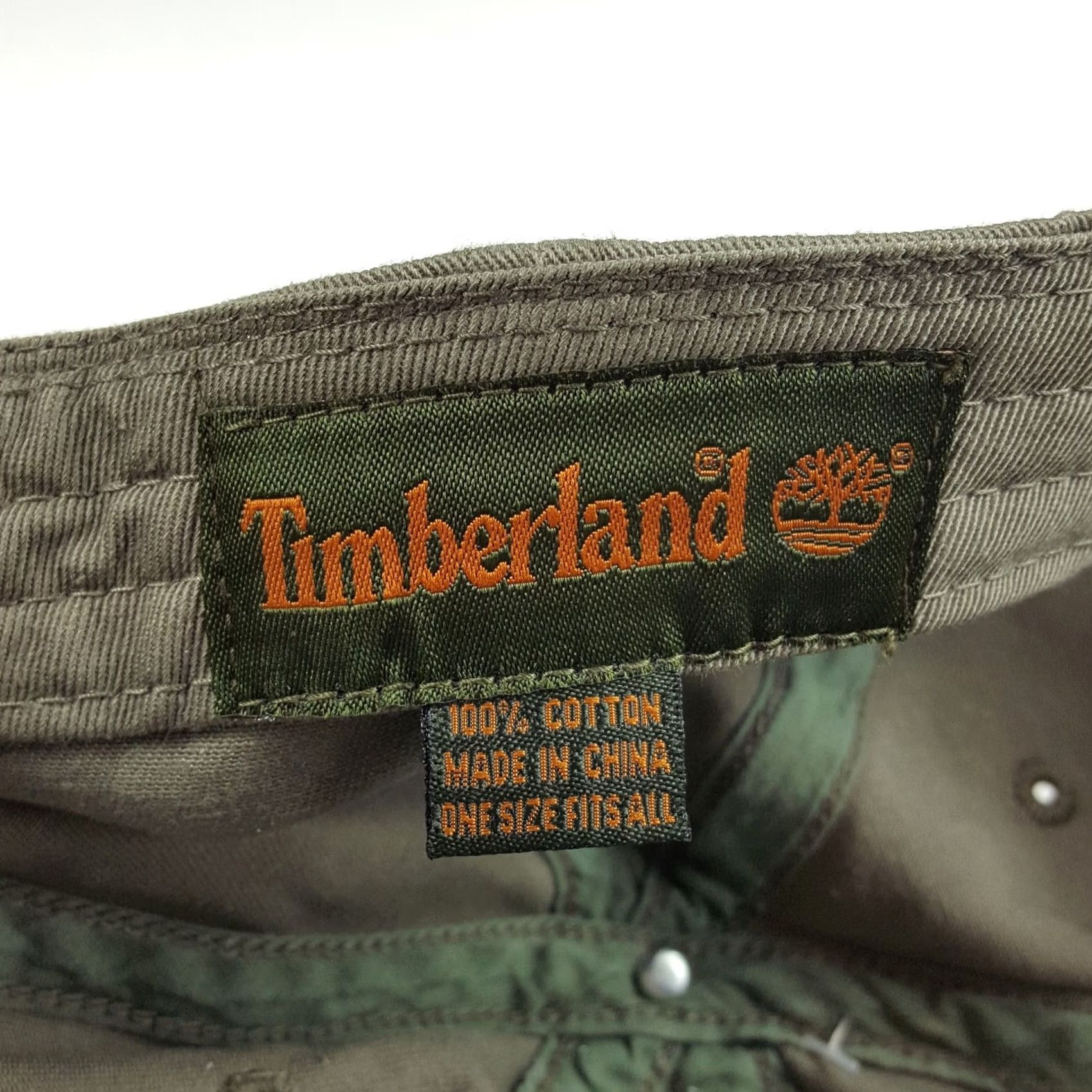 Timberland VINTAGE Timberland Logo Outdoor Hat Baseball Cap Dad Adjustable Men Green 90s Retro Hiking Camping Casual Cap Size ONE SIZE - 8 Thumbnail