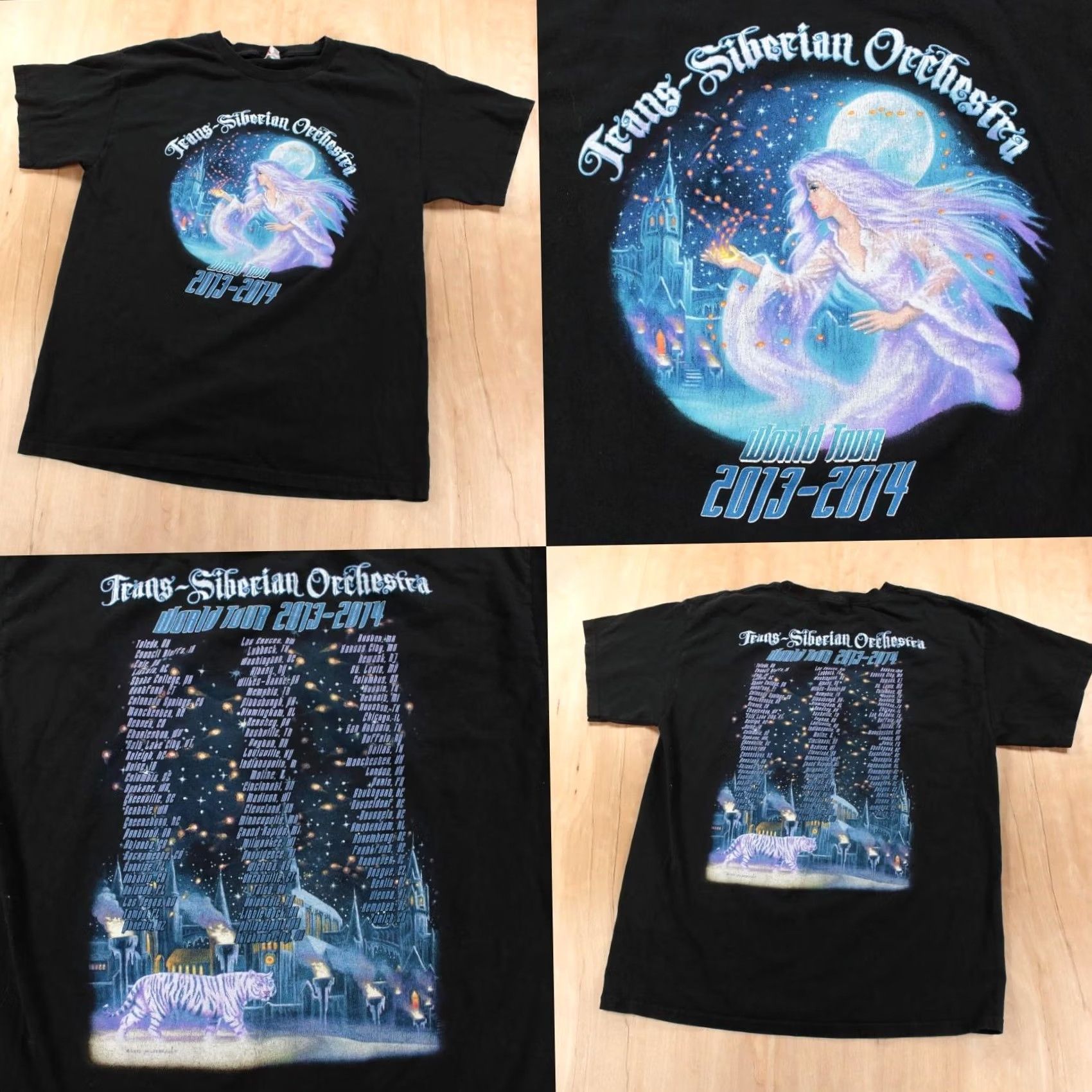 Vintage Trans-Siberian Orchestra world tour 2013 - 2014 t-shirt LARGE rock metal band Adult Size US L / EU 52-54 / 3 - 2 Thumbnail