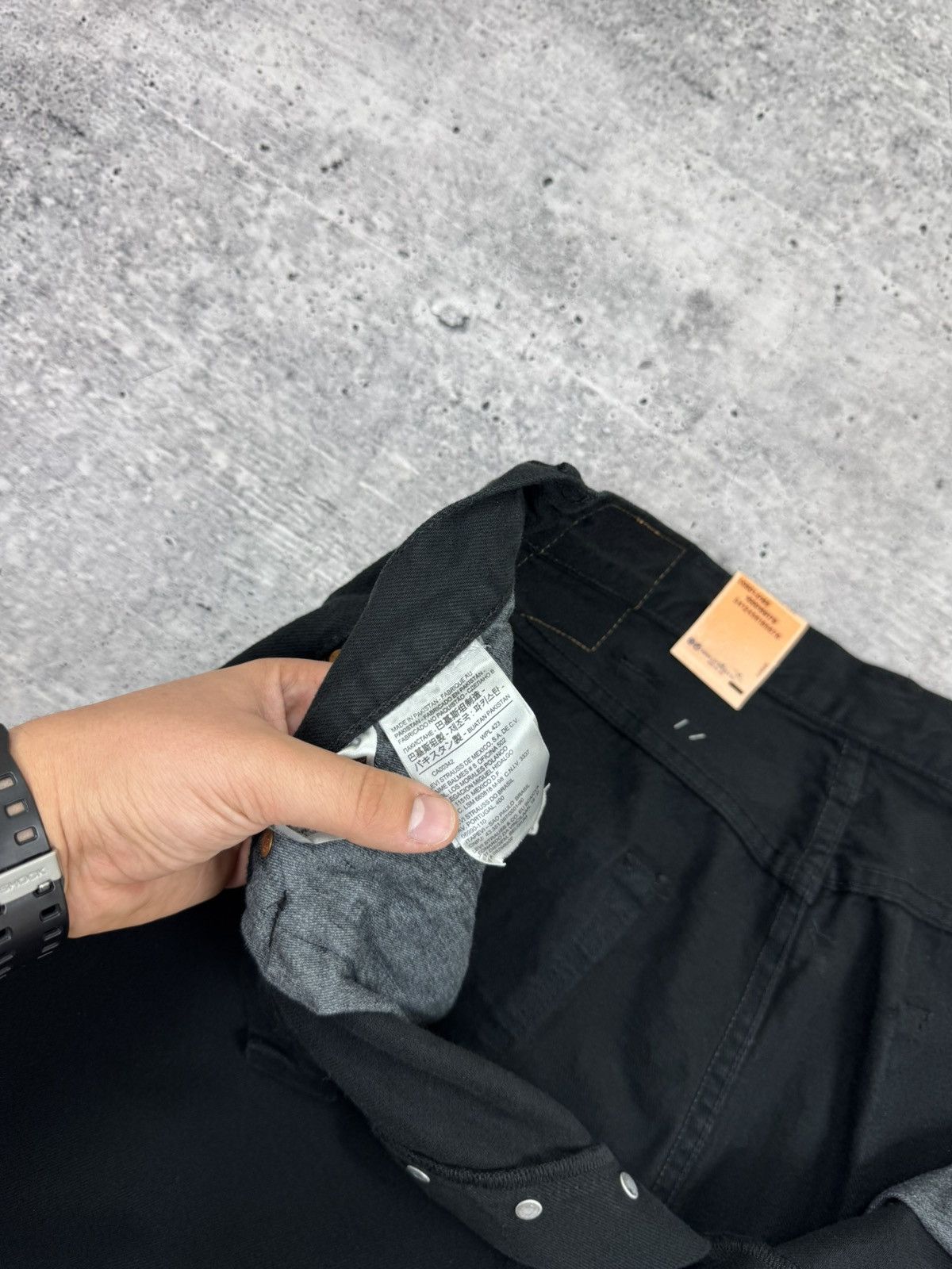 Levi's Vintage Levi’s 501 Straight Fit Black Denim Jeans Trousers Size US 38 / EU 54 - 12 Thumbnail