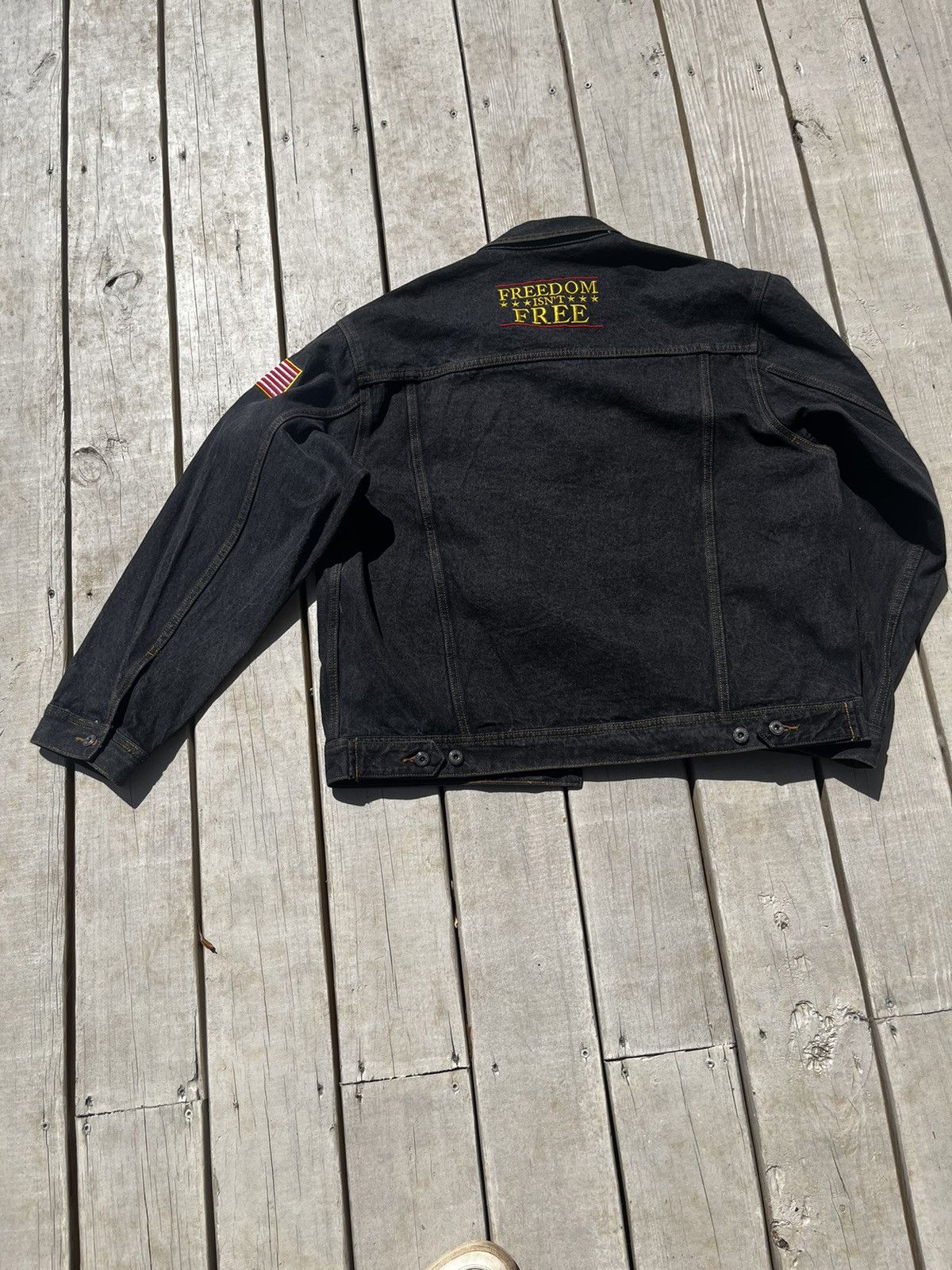 Other Vintage Veteran Denim Jacket Size US XL / EU 56 / 4 - 5 Thumbnail