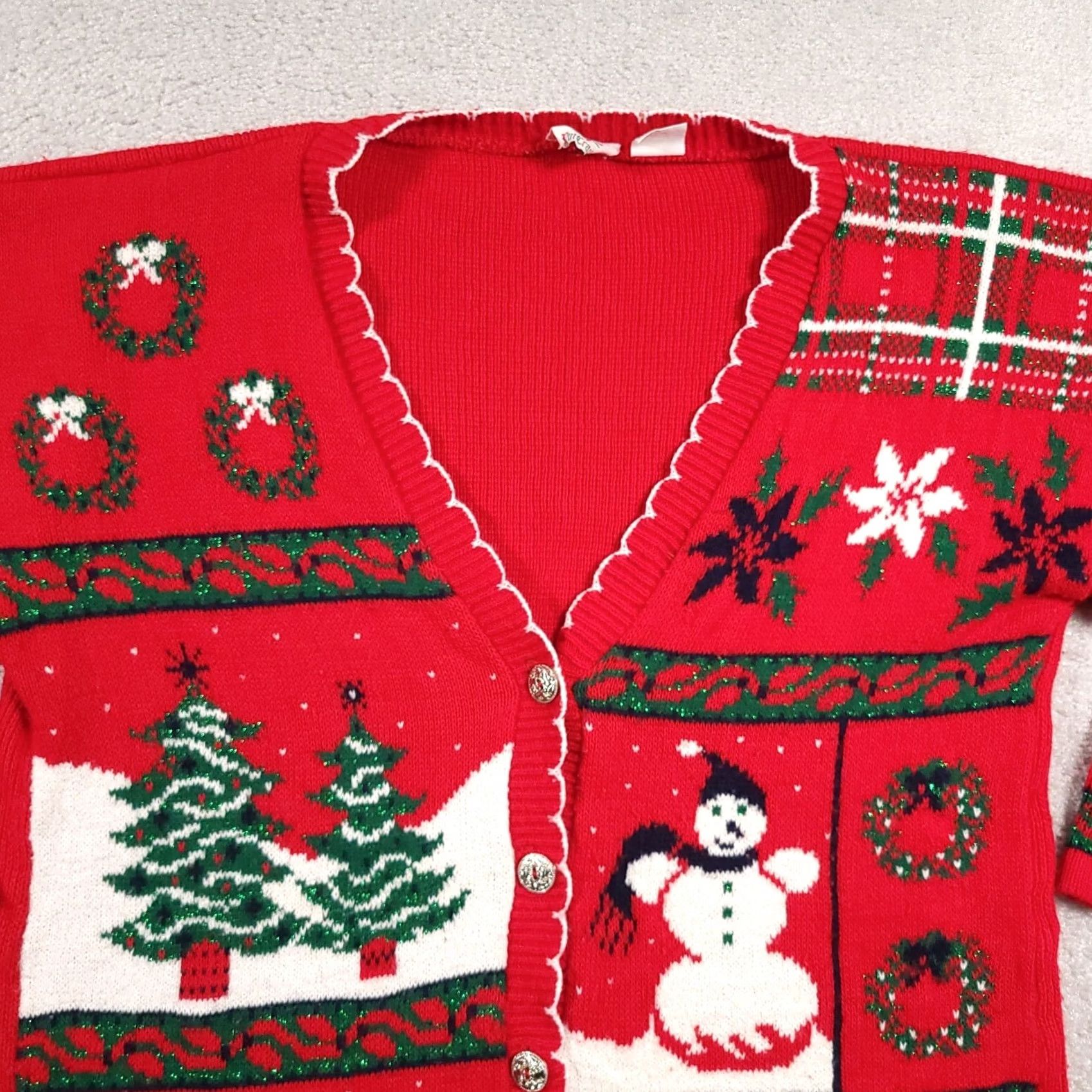 Vintage VINTAGE Nutcracker Christmas Cardigan Sweater Shirt? Size S / US 4 / IT 40 - 4 Thumbnail