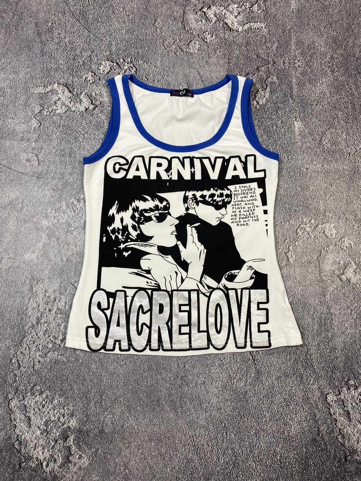 Band Tees Y2K Sonic Youth Style Rock Woman Tank Top VTG Size M / US 6-8 / IT 42-44 - 1 Thumbnail
