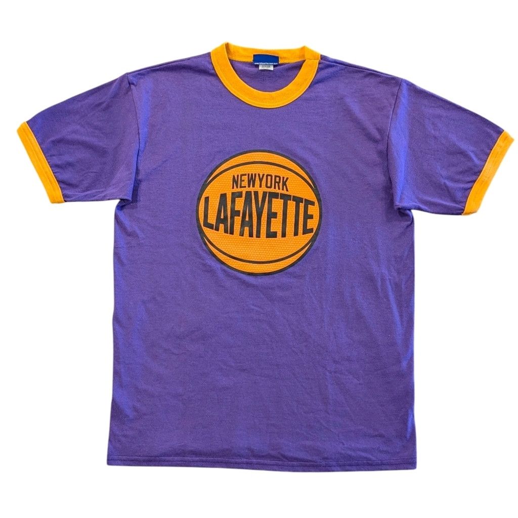 Lafayette 148 LFYT - Lafayette NY, Hoops Logo Ringer Shirt - L - Purple Size US L / EU 52-54 / 3 - 2 Thumbnail