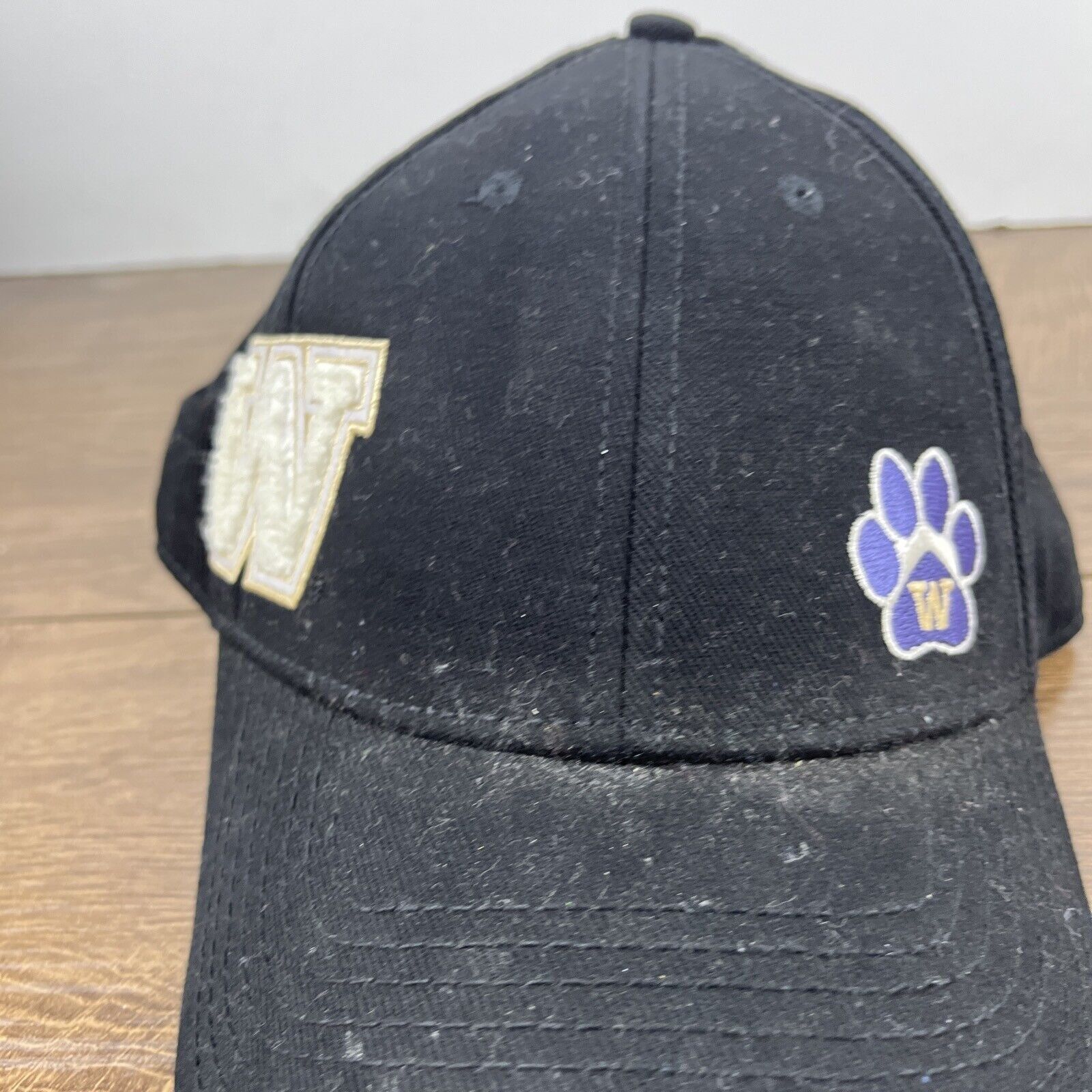 Other Washington Huskies Hat NCAA Huskies Black Hat Adjustable Adu Size ONE SIZE - 8 Thumbnail