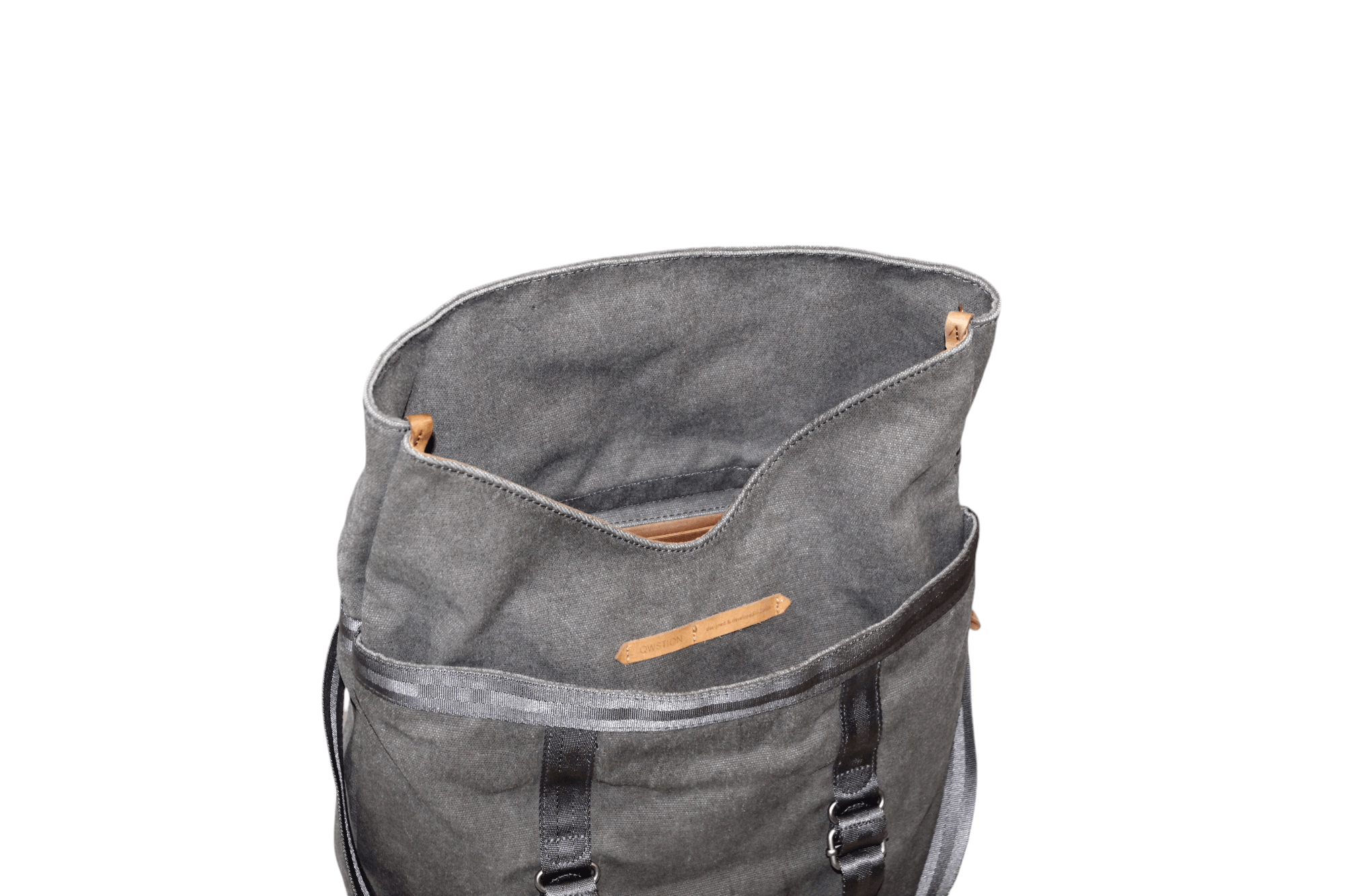 QWSTION Qwstion Canvas Day Tote-Organic Washed Grey. Laptop bag Size ONE SIZE - 12 Thumbnail