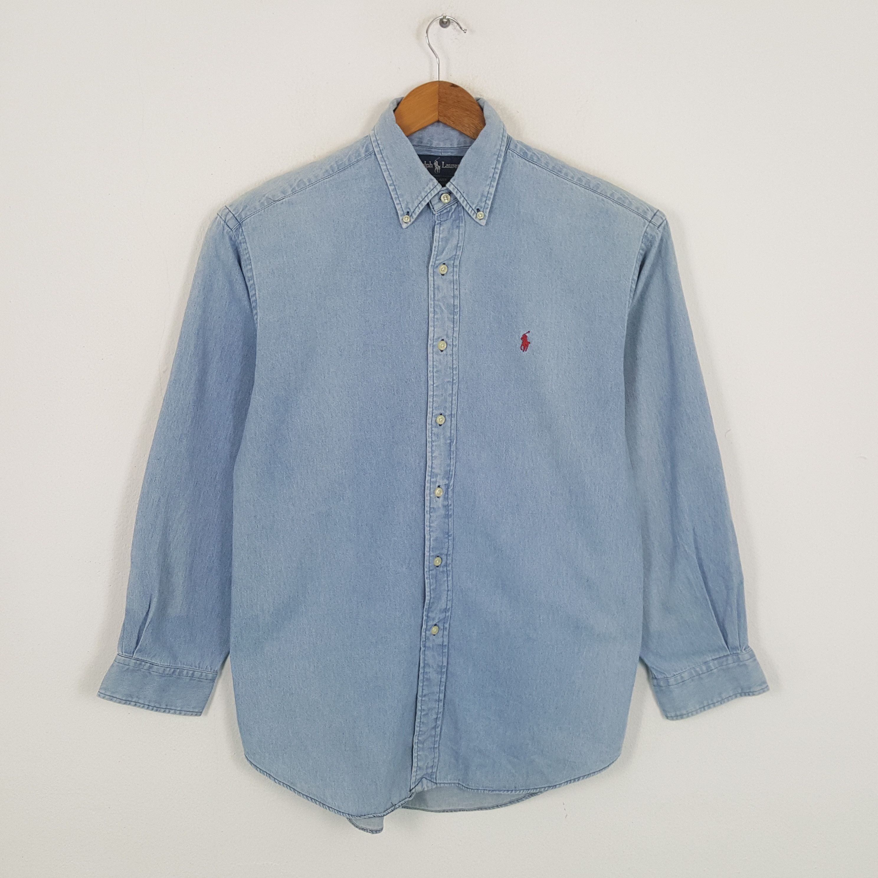 Vintage POLO by RALPH LAUREN Fashion Brand Denim Shirts