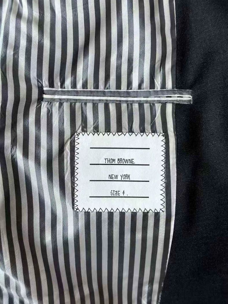 Thom Browne Thom Browne size4 Blackened leather suit Size 36S - 5 Thumbnail