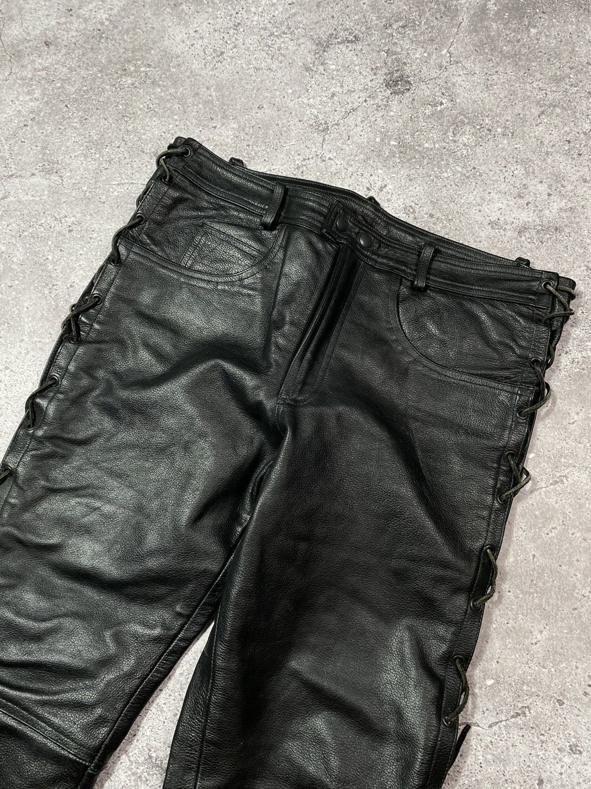 Leather × Vintage Vintage Rad Master Echtes Leder bondage pants Size US 34 / EU 50 - 5 Thumbnail