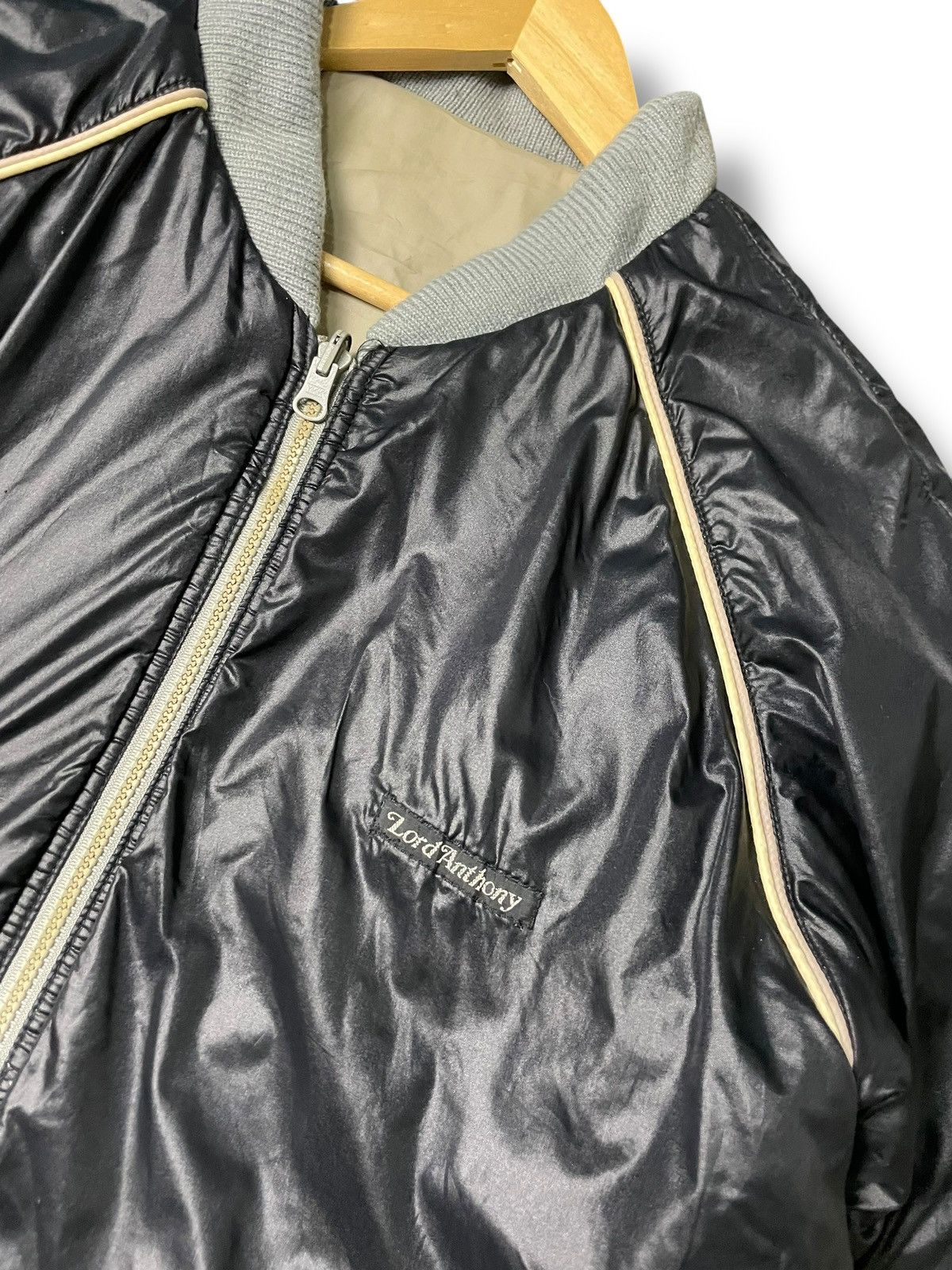 Japanese Brand × Vintage LORD ANTHONY Leather Windbreaker Jacket (77) Size US L / EU 52-54 / 3 - 7 Thumbnail