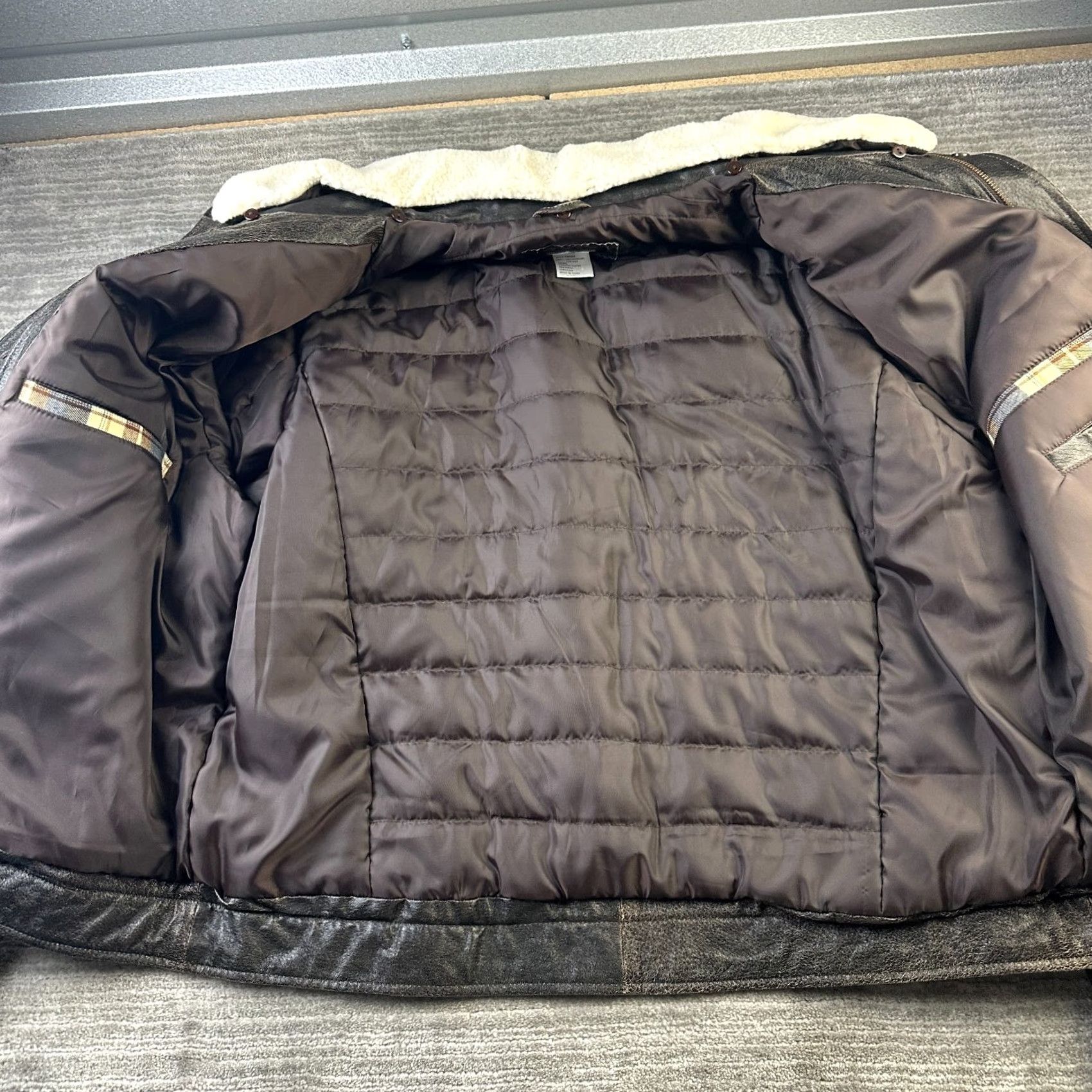 Vintage VINTAGE PBR Jacket Mens XL Brown Leather 2017 World Finals Bomber Jacket Zip Logo Zipper Size US XL / EU 56 / 4 - 7 Thumbnail