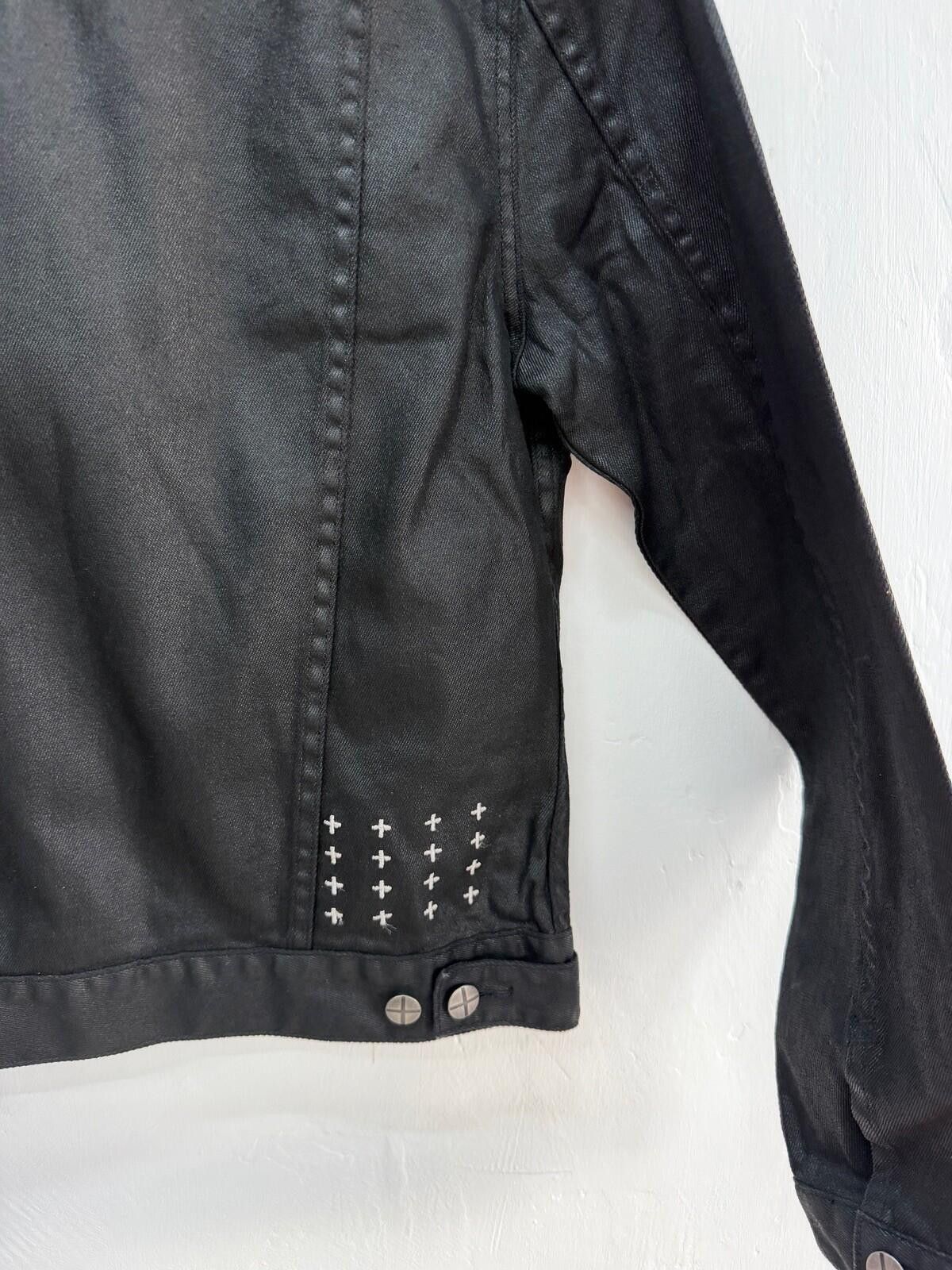 Ksubi new ksubi mens denim classic jacket black waxed medium med m Size US M / EU 48-50 / 2 - 8 Thumbnail
