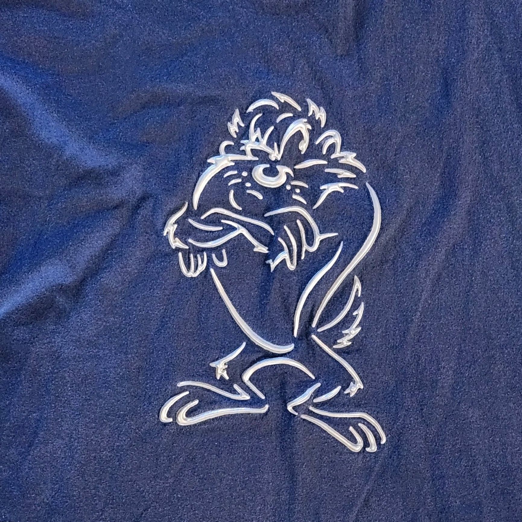 Vintage VINTAGE Six Flags Looney Tunes Taz T Shirt Tee XL Blue 3D Print Rare Mens Shirt Size US XL / EU 56 / 4 - 2 Thumbnail