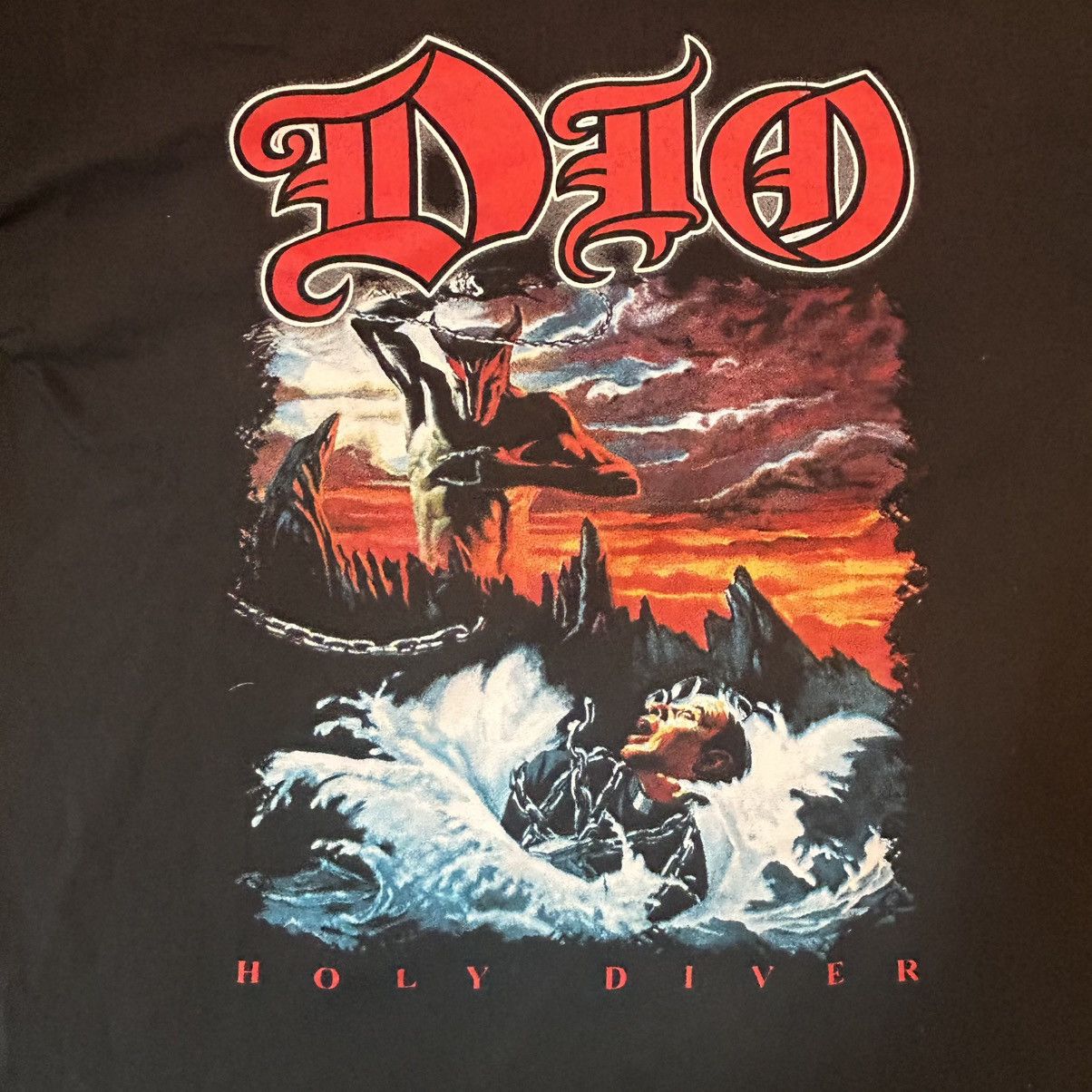 Band Tees Vintage 2010 Dio Holy Diver Band T-Shirt Black Size M/L Size US L / EU 52-54 / 3 - 1 Thumbnail