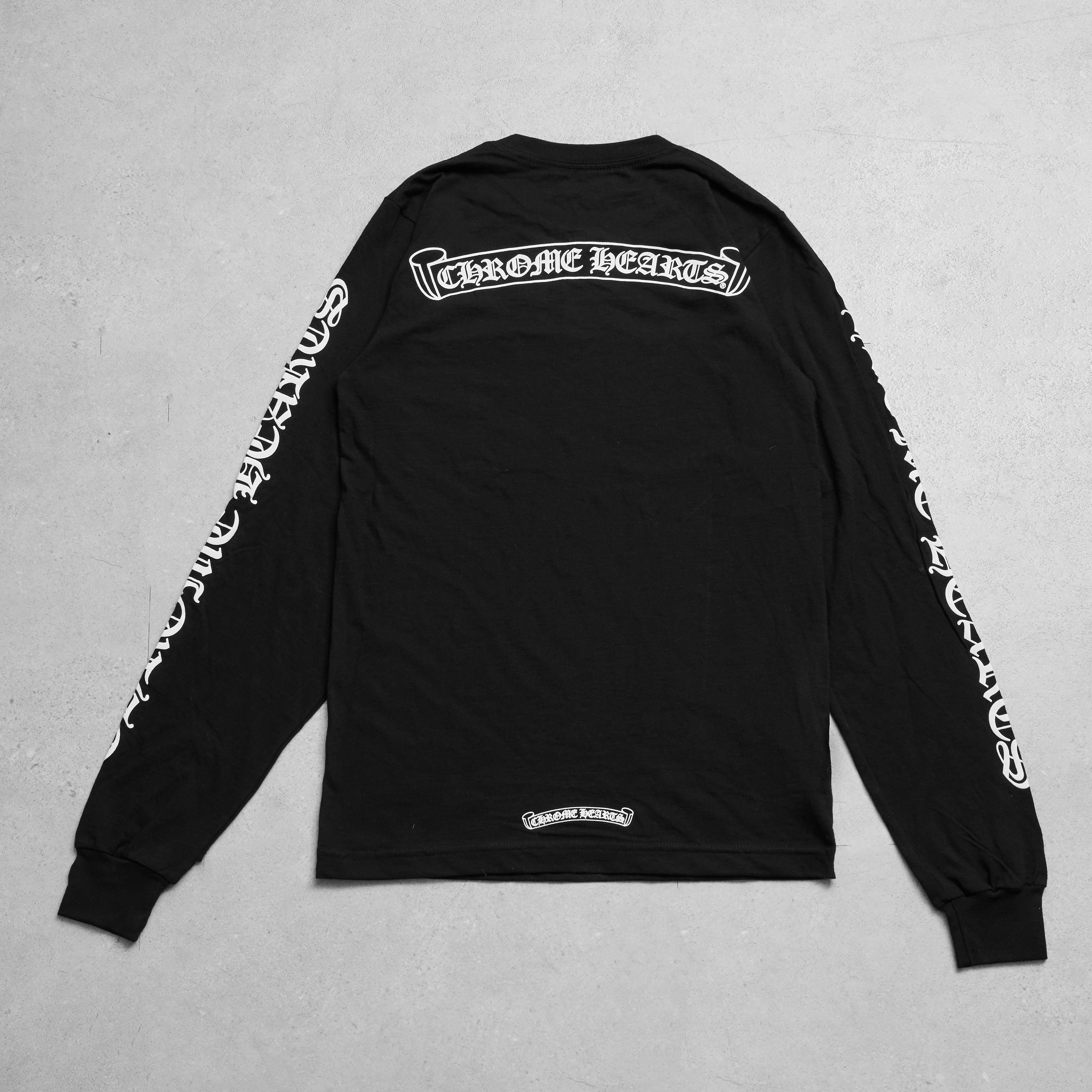 Chrome Hearts CHROME HEARTS Back Scroll Label Logo Long Tee | Grailed