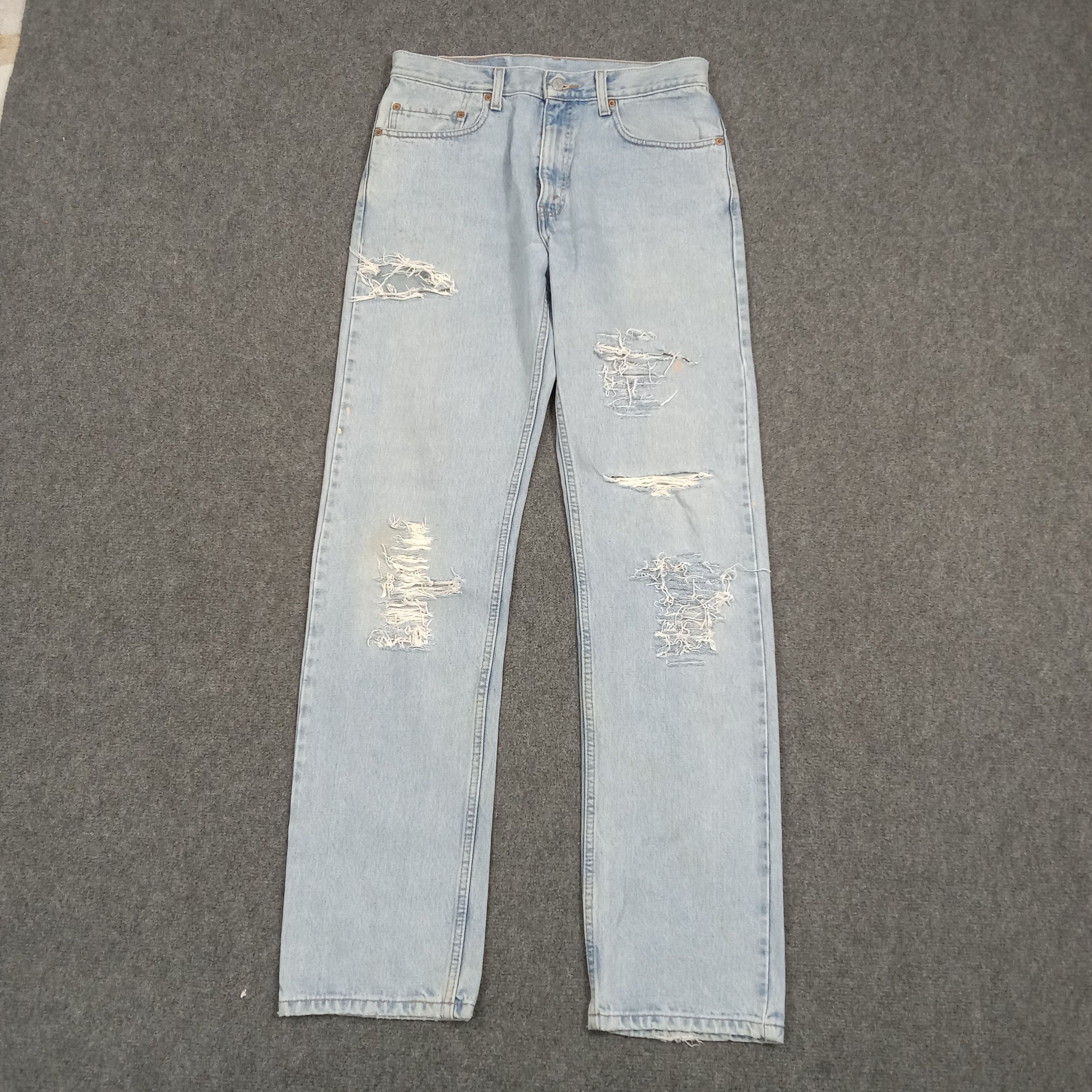 Levi's Levi's 505 Distressed Grunge Style Denim Jeans C272N28 Size US 32 / EU 48 - 1 Thumbnail