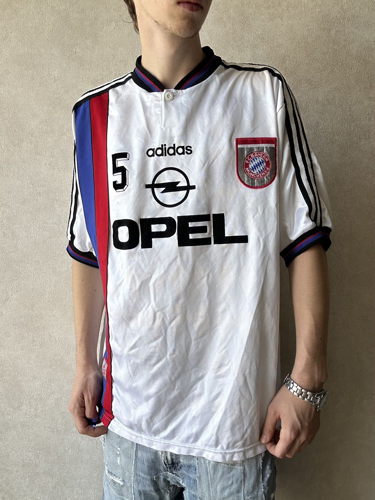 Adidas Adidas Bayern Munich 1996/1998 Away Soccer Jersey Size US XL / EU 56 / 4 - 4 Thumbnail