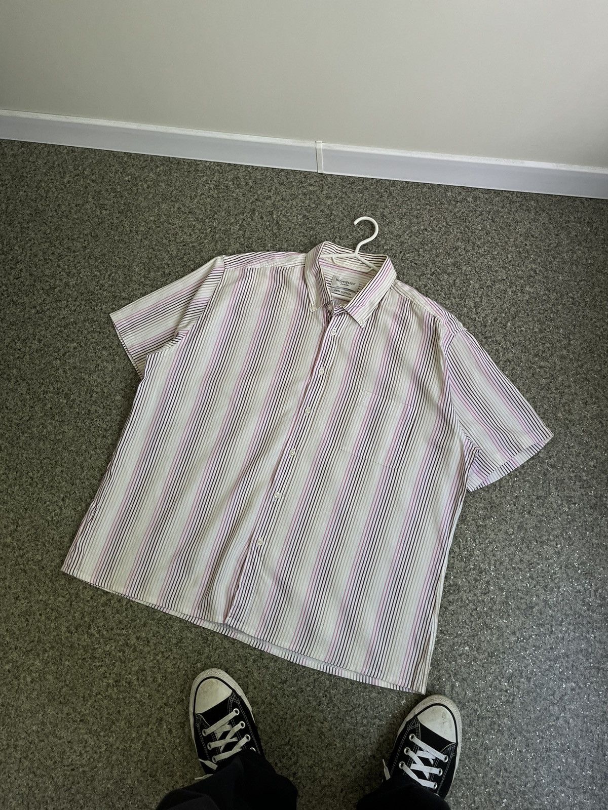 Yves Saint Laurent Vintage Yves Saint Laurent Short sleeve shirt Size US XXL / EU 58 / 5 - 1 Thumbnail