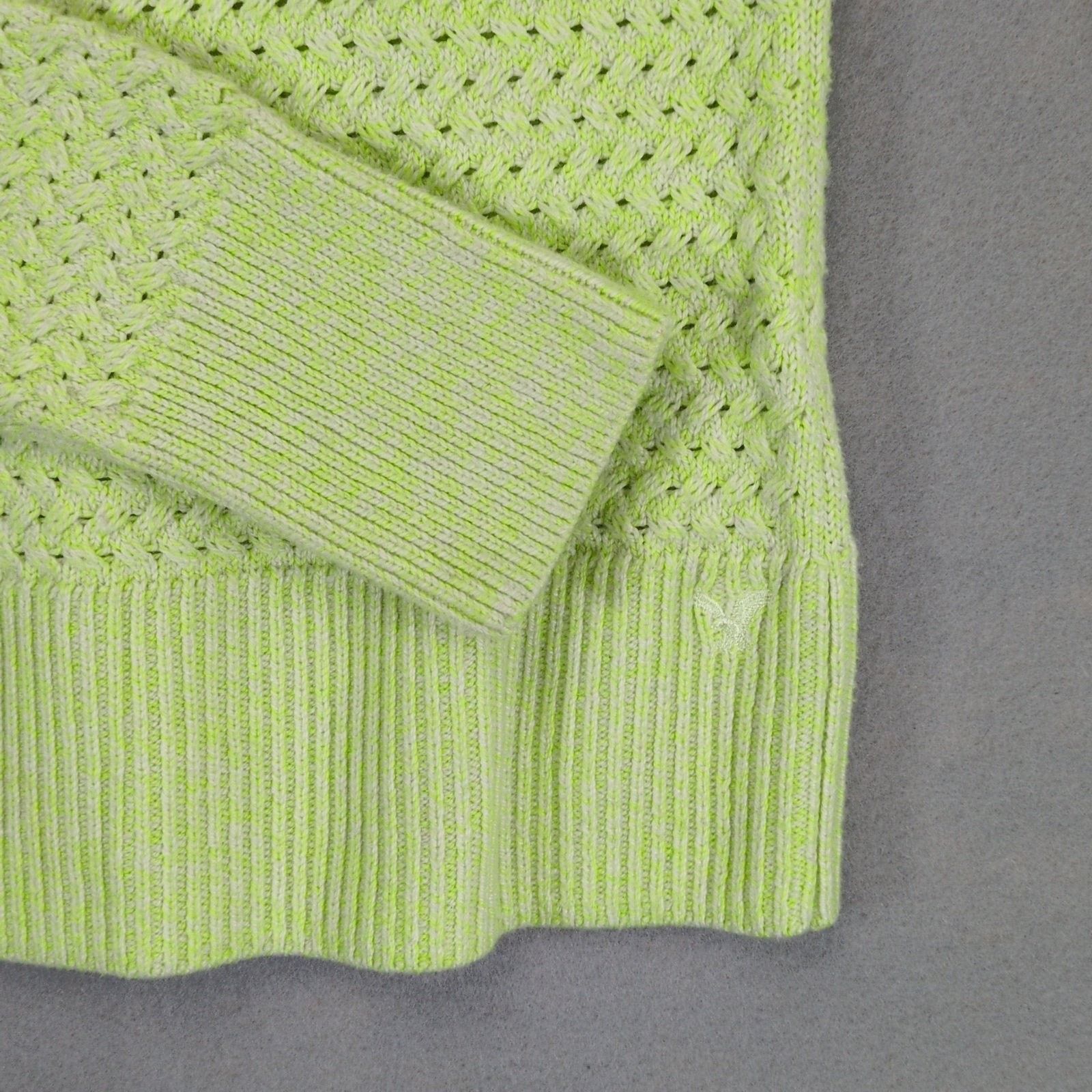 American Eagle Outfitters American Eagle Outfitters Womens S Lime Green Fitted Sweater Size S / US 4 / IT 40 - 4 Thumbnail